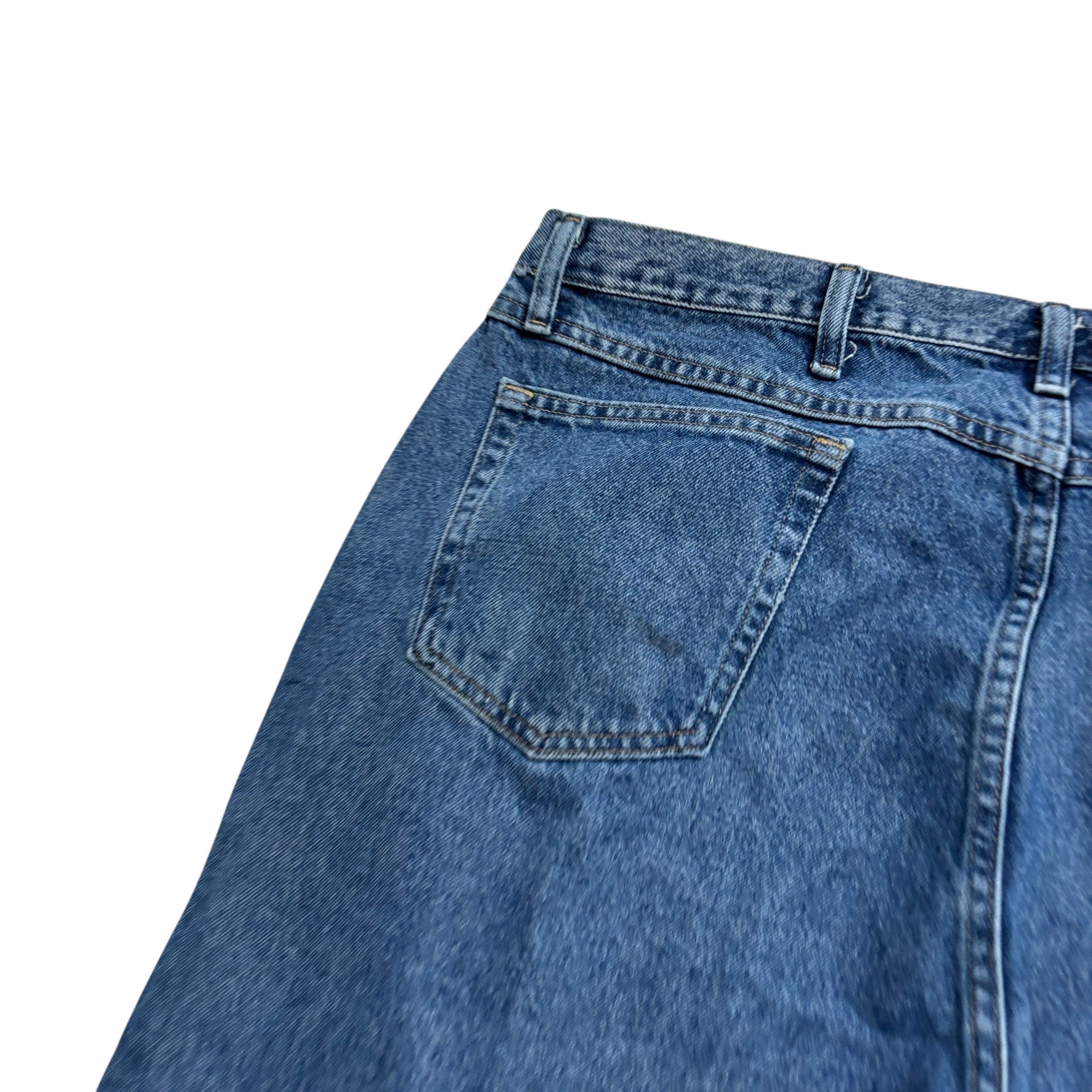 Wrangler Jeans W40 L30 Mens Mid Blue Regular Straight Fit Vintage Denim