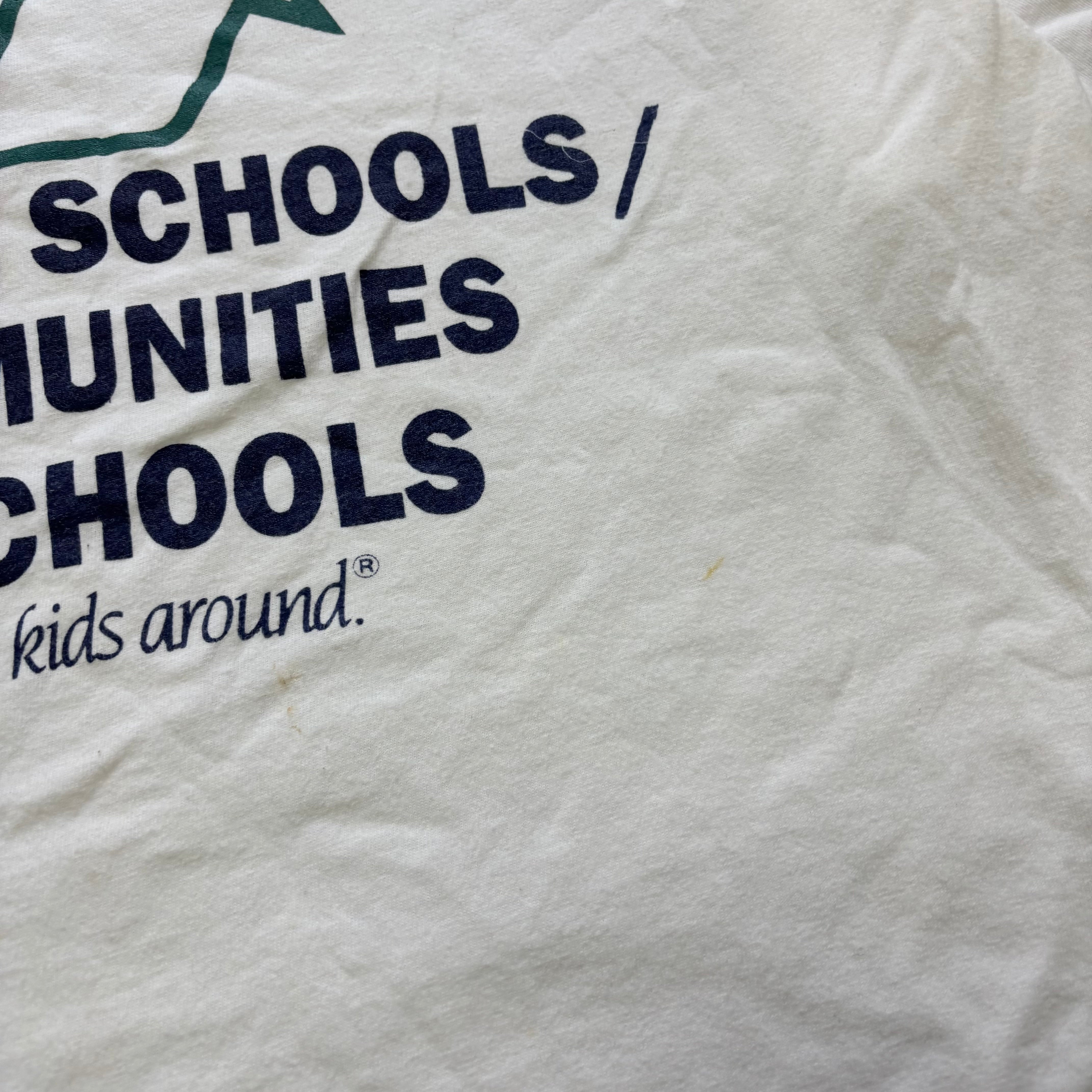 Vintage T Shirt Mens XL White Single Stitch Graphic Print 90s USA (F)