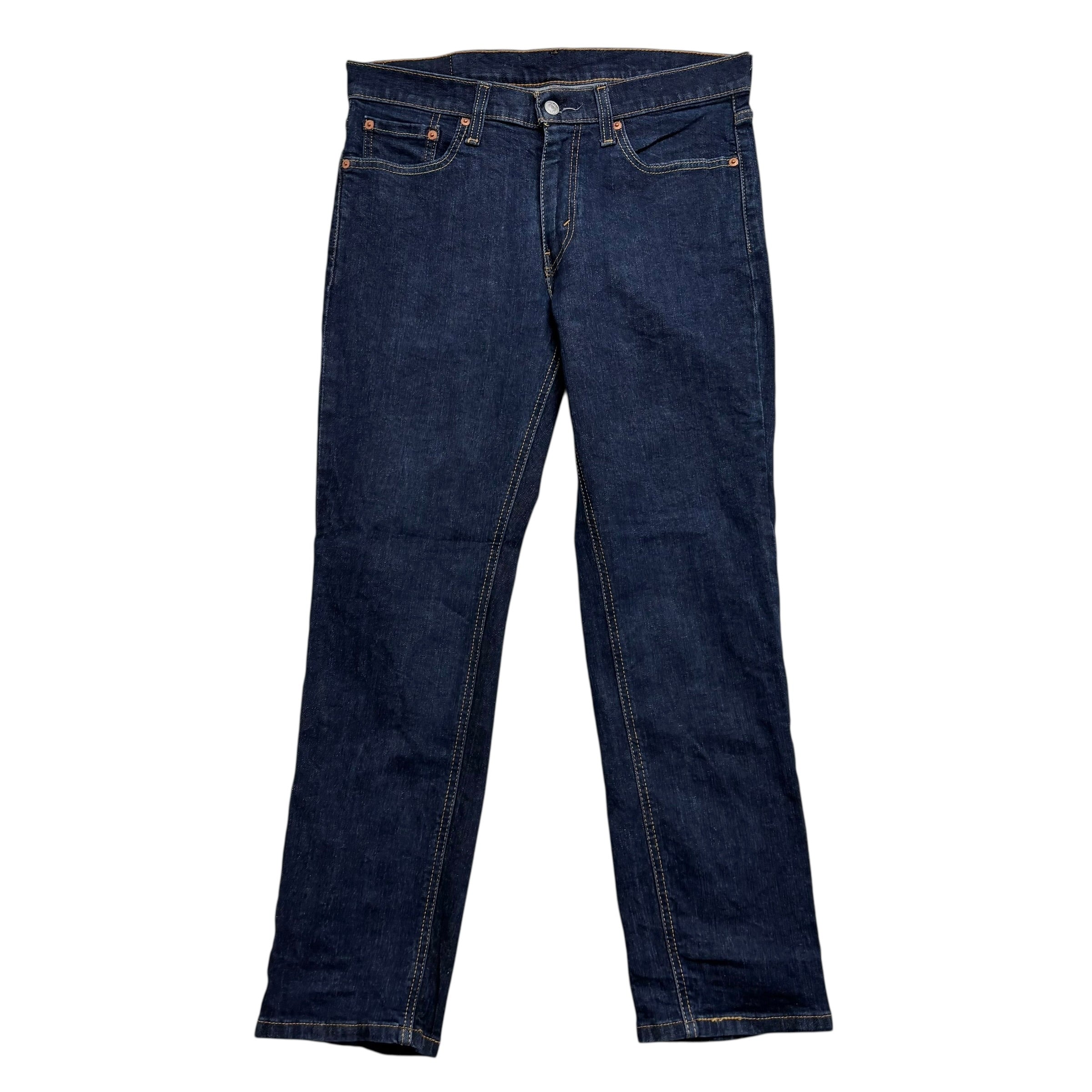 Levis 541 Jeans W31 L30 Mens Dark Blue Athletic Tapered Fit Stretch Denim (E)