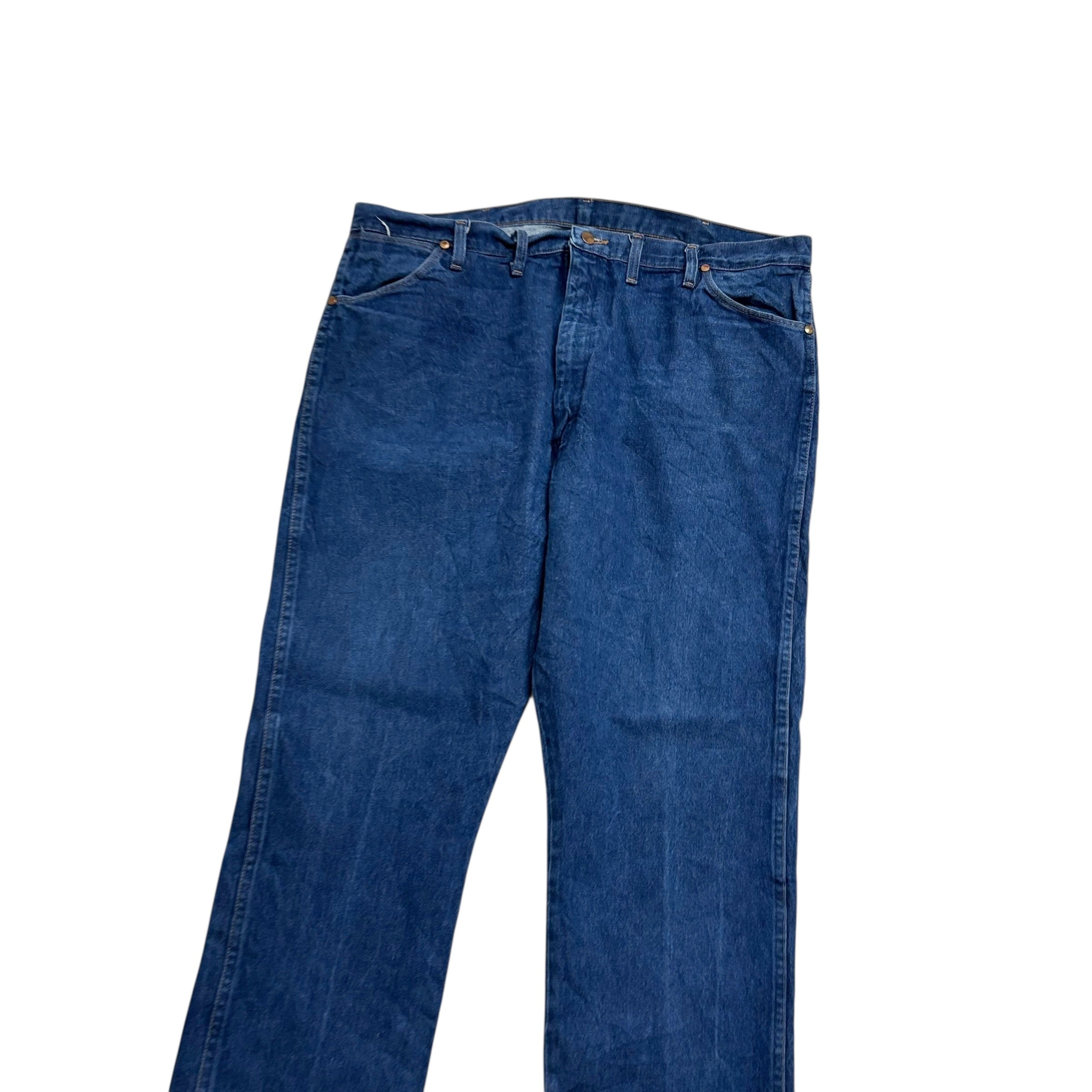 Wrangler Jeans Cowboy Cut W42 L32 Mens Mid Blue 13MWZ Original Fit Denim (F)