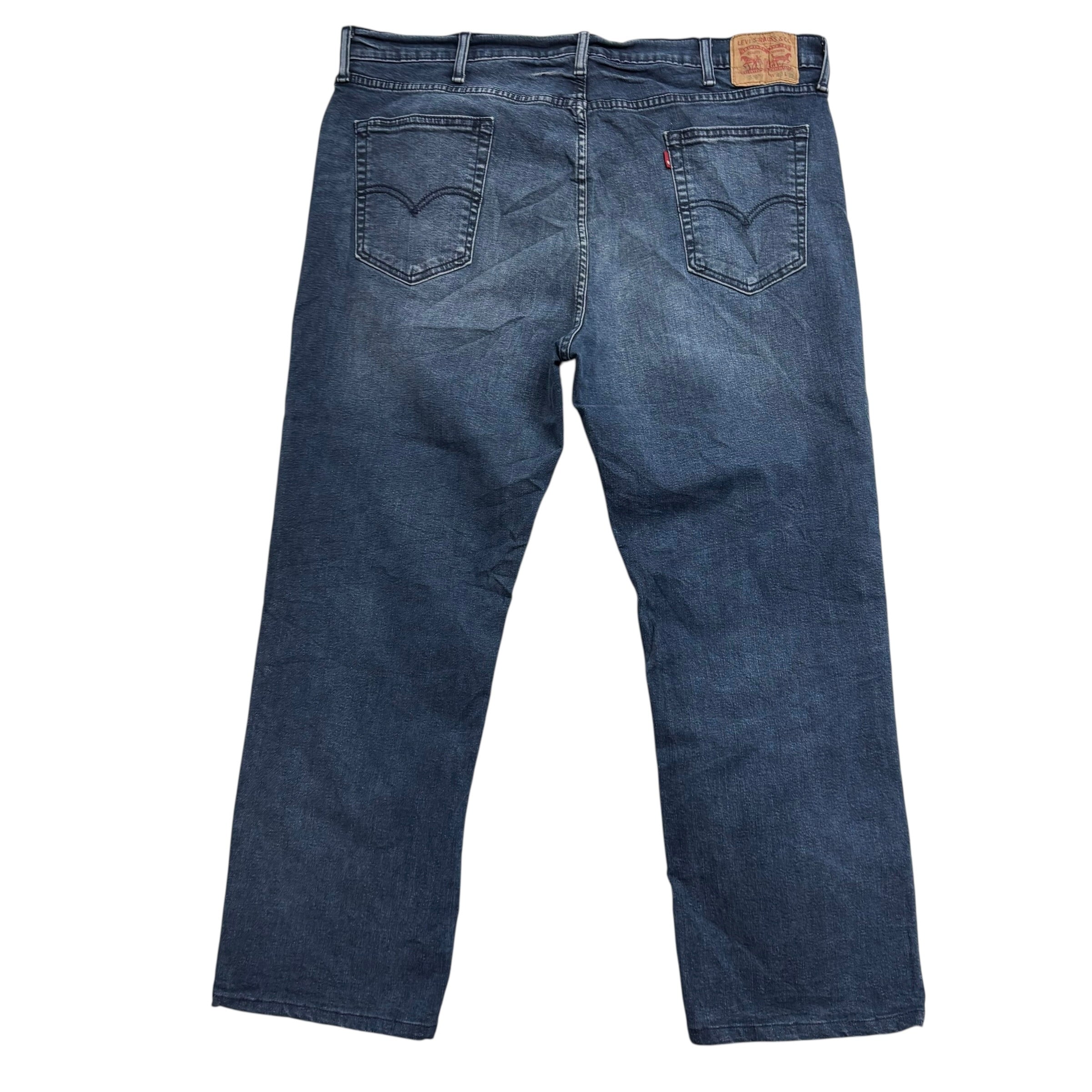 Levis 559 Jeans W42 L29 Mens Navy Blue Relaxed Straight Fit Stretch Denim