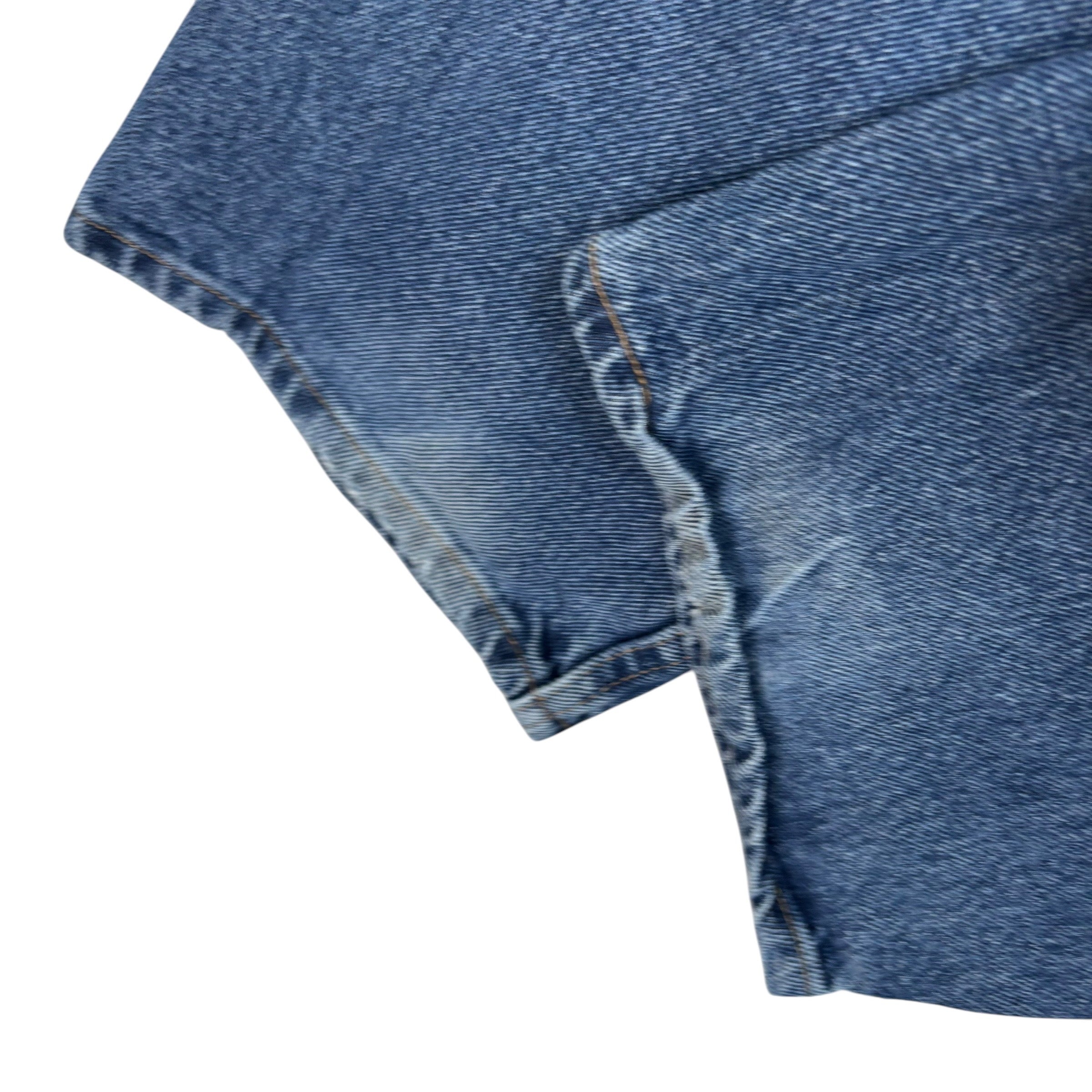 Wrangler Jeans W38 L32 Mens Mid Blue Baggy Relaxed Straight Fit Denim