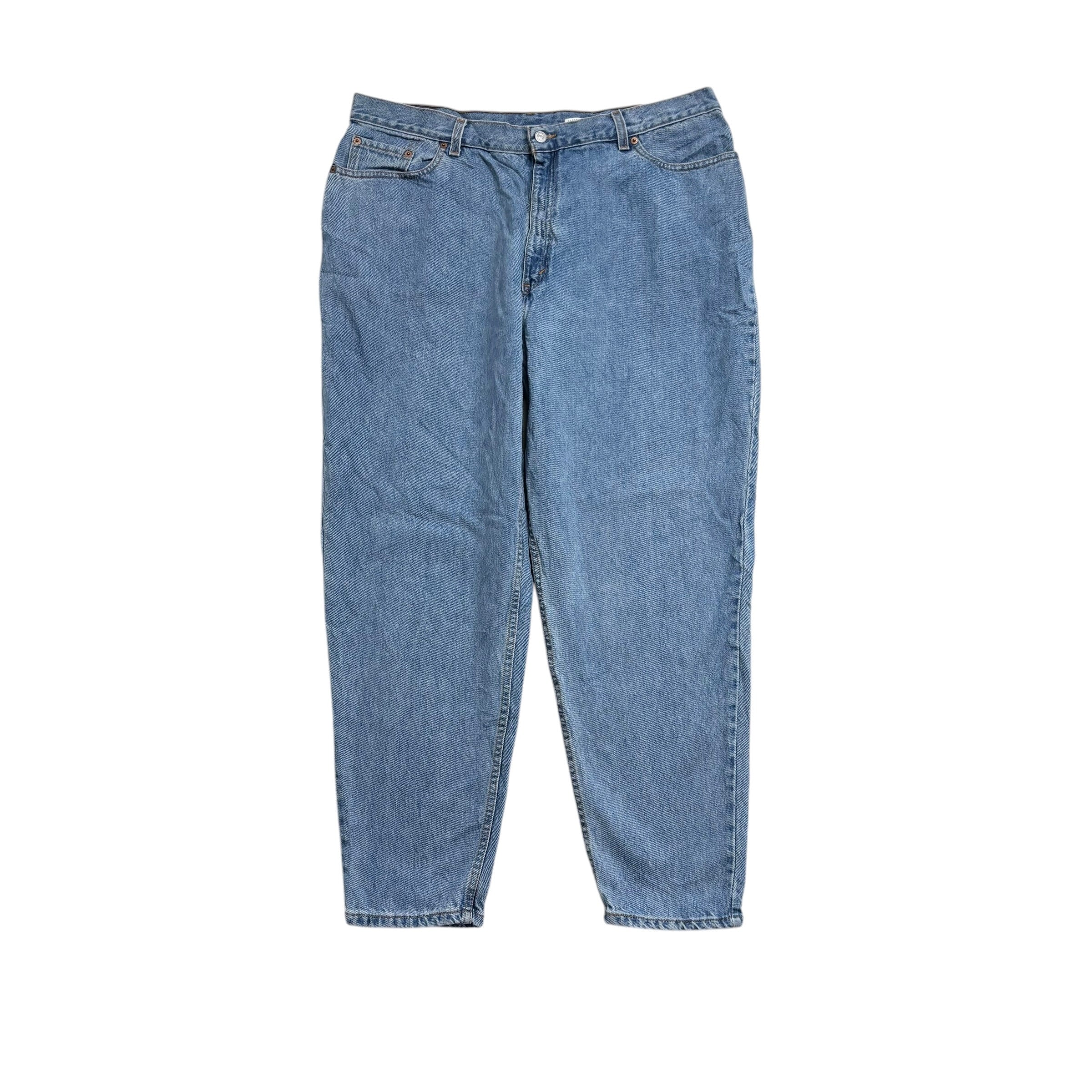 Levis 550 Jeans W40 L29 Womens Light Blue Relaxed Taper USA Made Vintage (E)