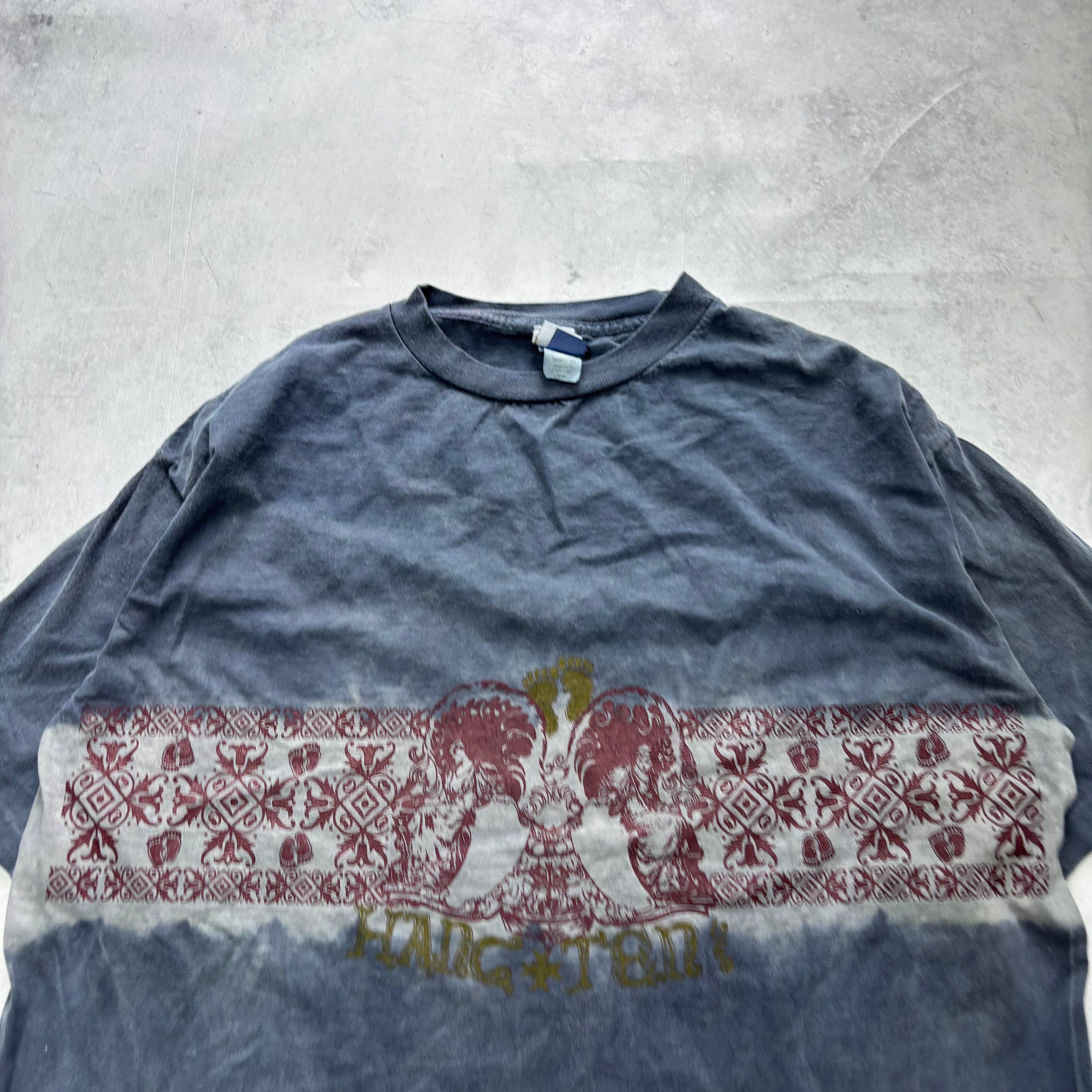 Vintage T Shirt Mens XL Blue Single Stitch Graphic Print 90s USA