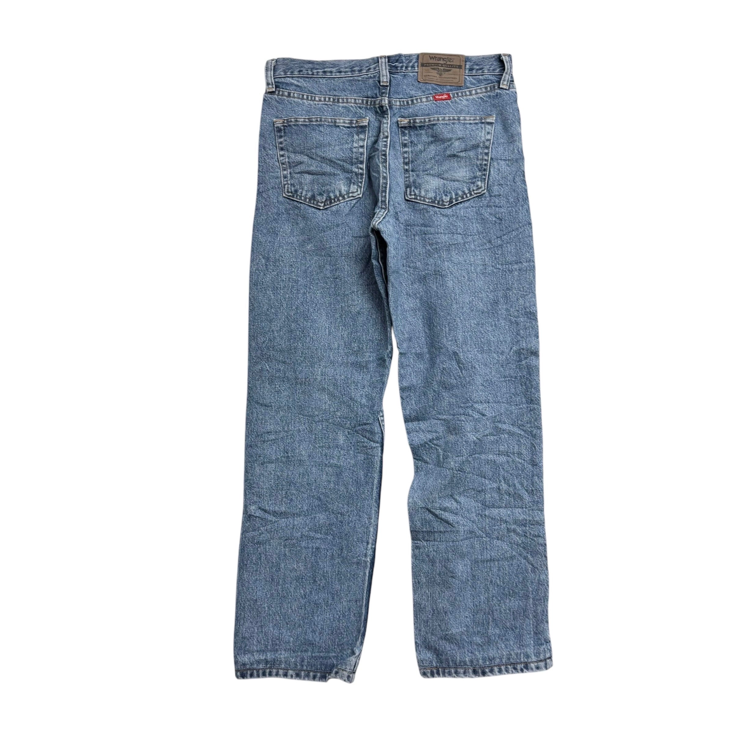 Wrangler Jeans W31 L29 Mens Light Blue Regular Straight Fit Denim