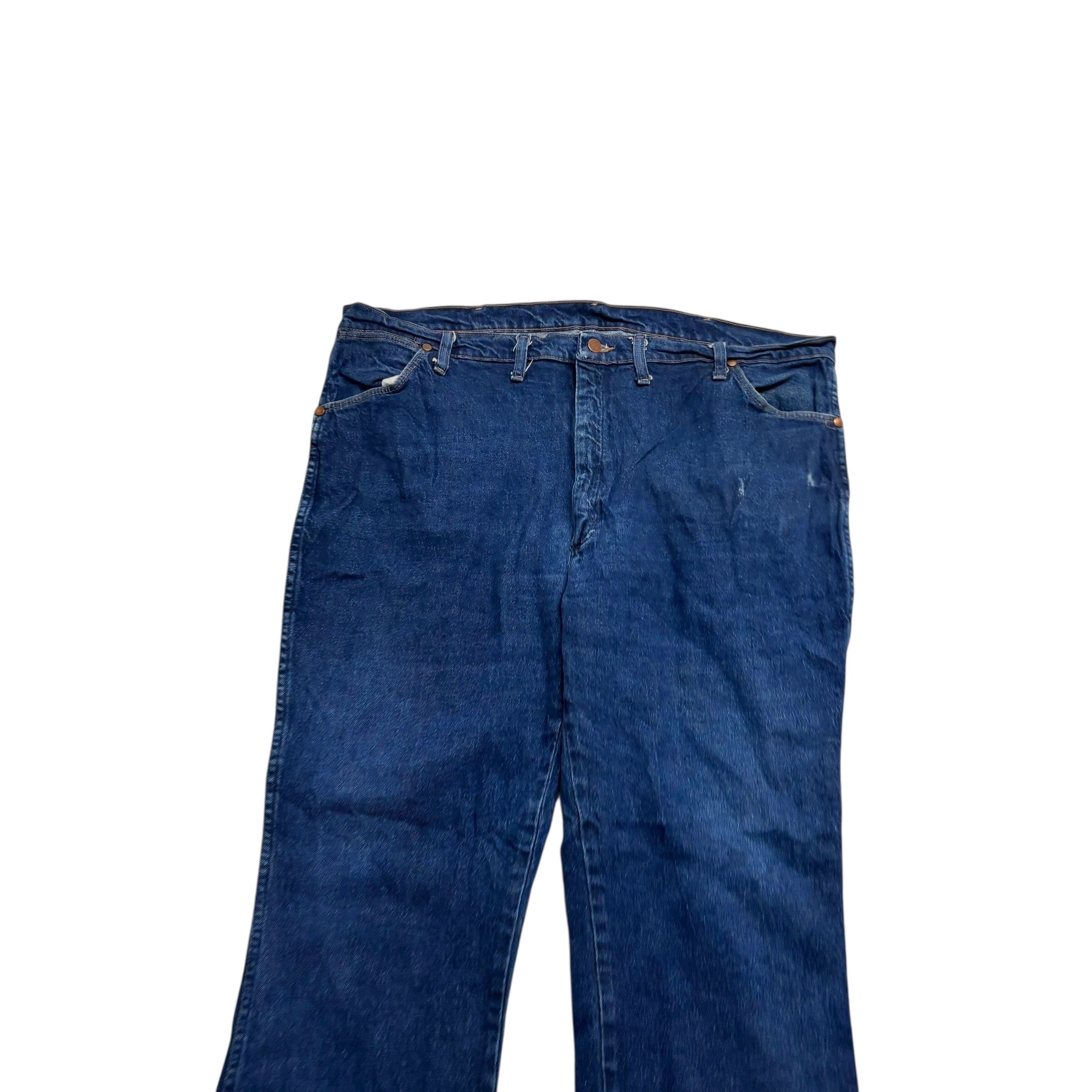 Wrangler Jeans Cowboy Cut W42 L31 Mens Dark Blue 947 Bootcut Fit Stretch