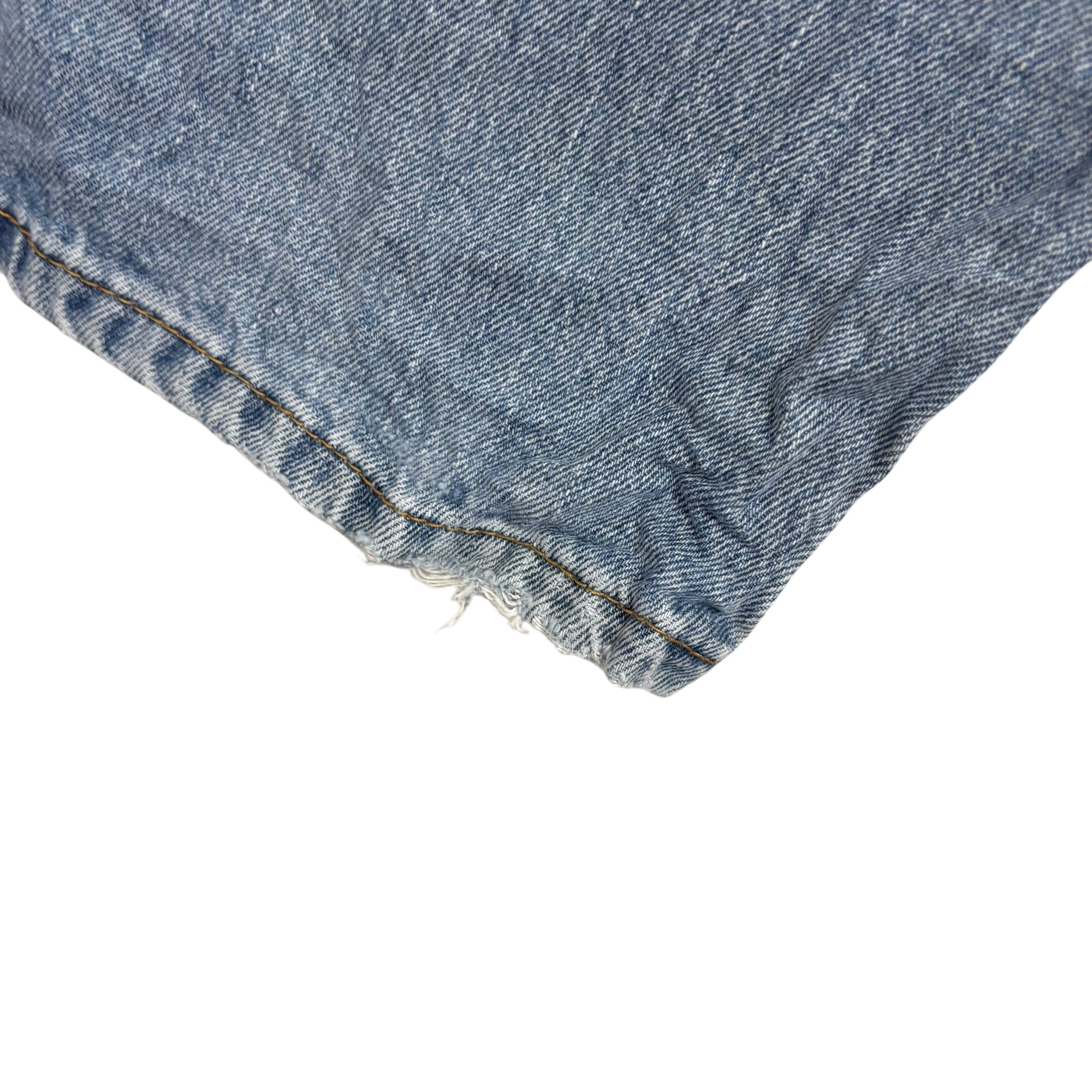 Levis 505 Jeans W38 L30 Mens Light Blue Regular Straight Fit Vintage Denim