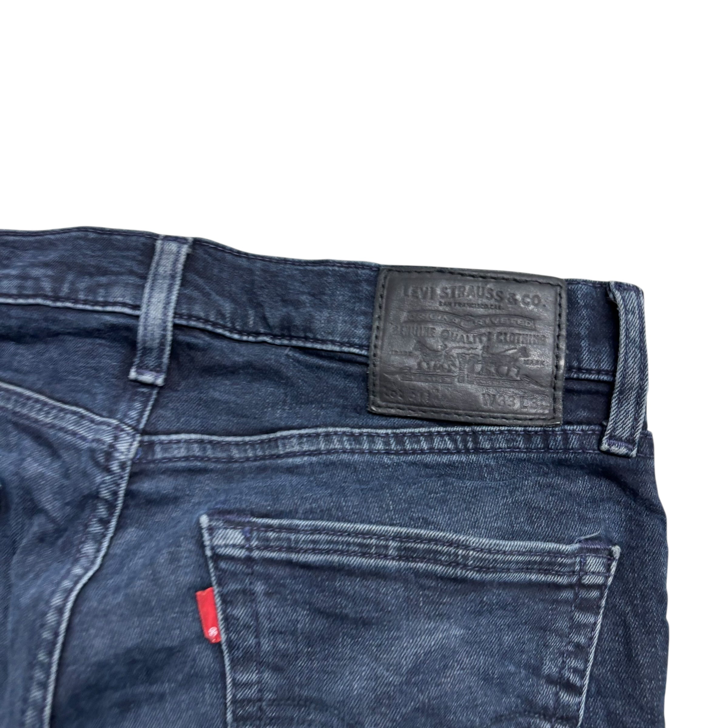 Levis 511 Jeans W32 L29 Mens Navy Blue Slim Fit Stretch Denim (F)