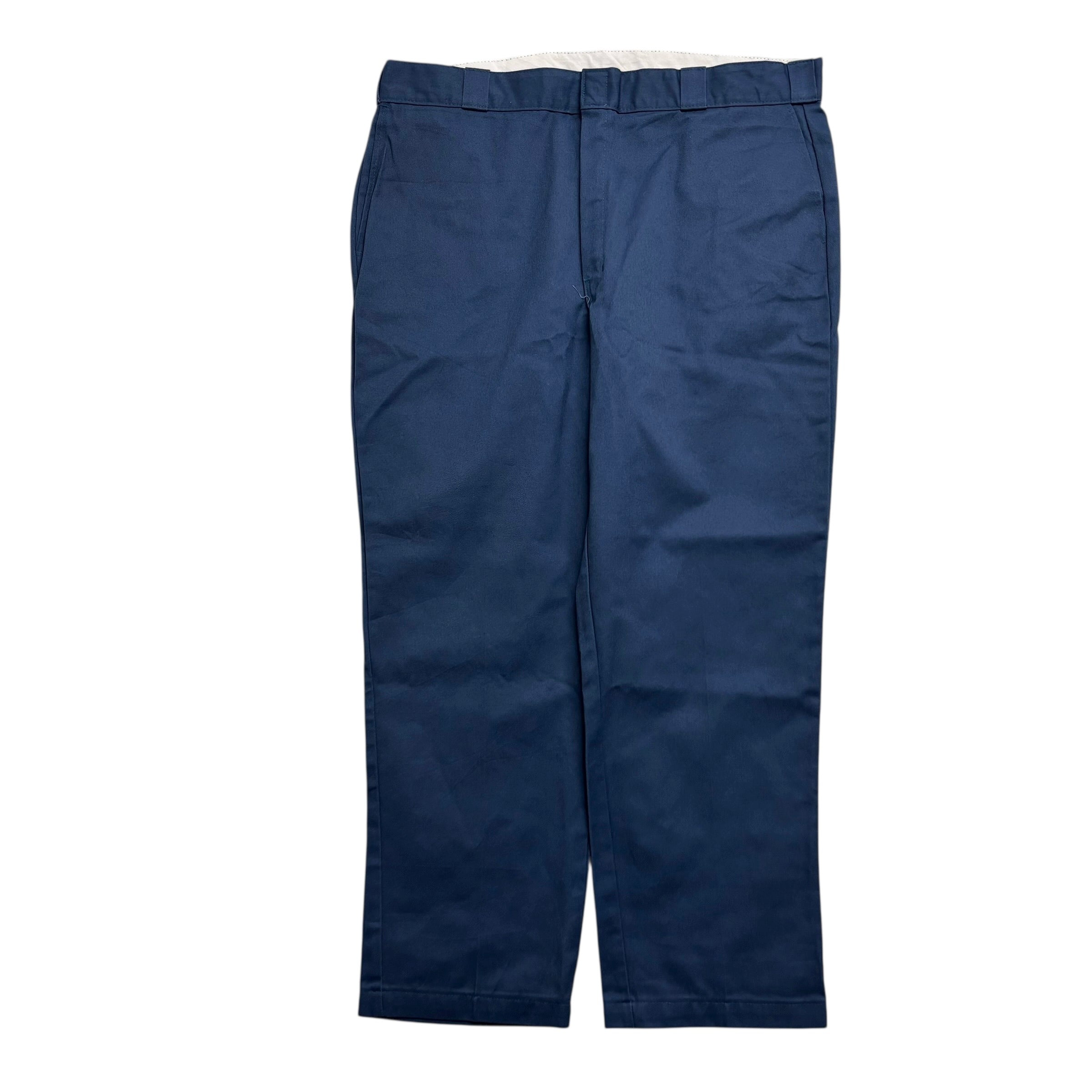Dickies 874 Trousers W40 L30 Mens Blue Original Straight Fit Pants (E)