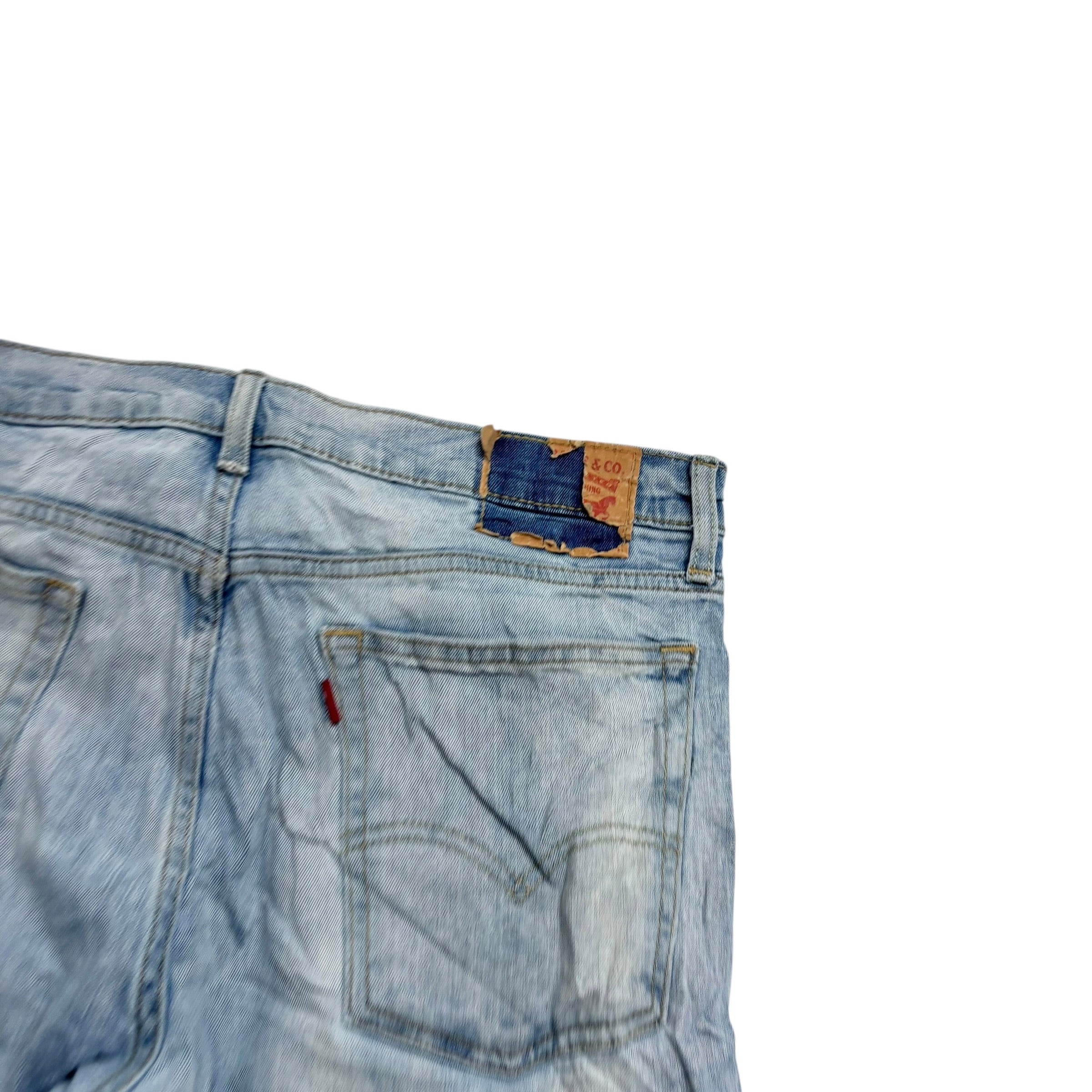 Levis 513 Jeans W36 L30 Mens Light Blue Slim Straight Fit Stretch Denim