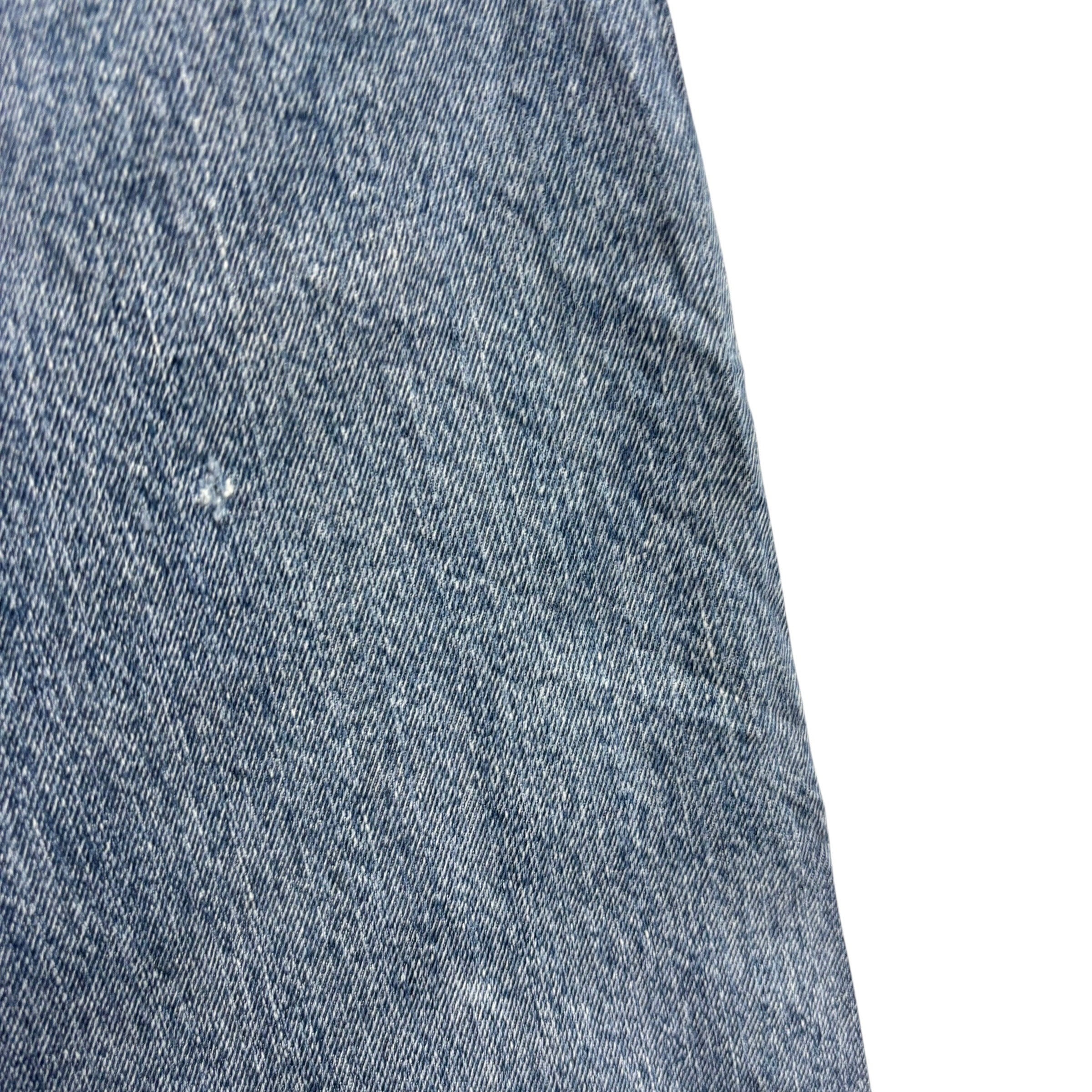 Wrangler Jeans W44 L30 Mens Mid Blue Relaxed Straight Fit Denim