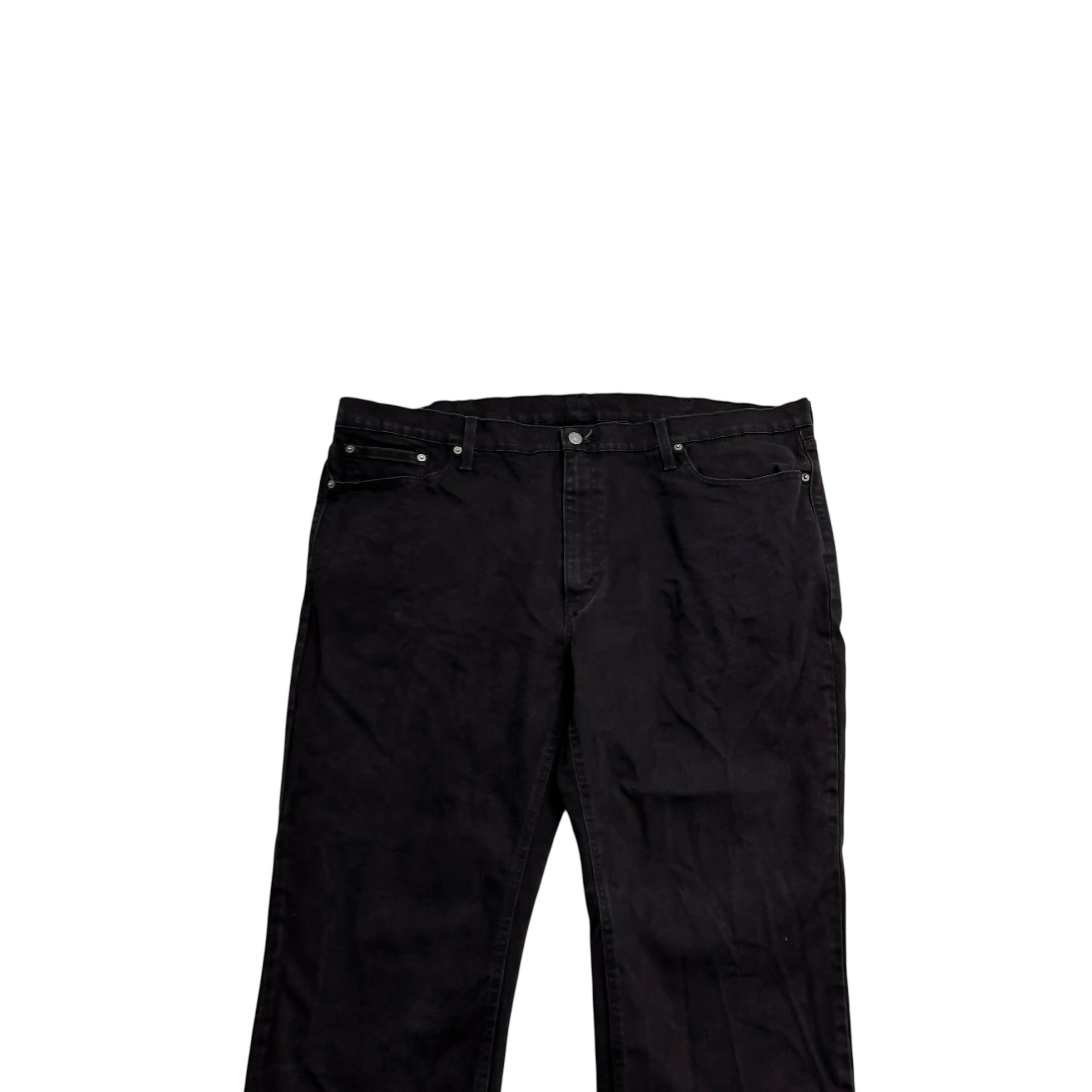 Levis 541 Jeans W46 L30 Mens Black Athletic Tapered Fit Stretch Denim (E)