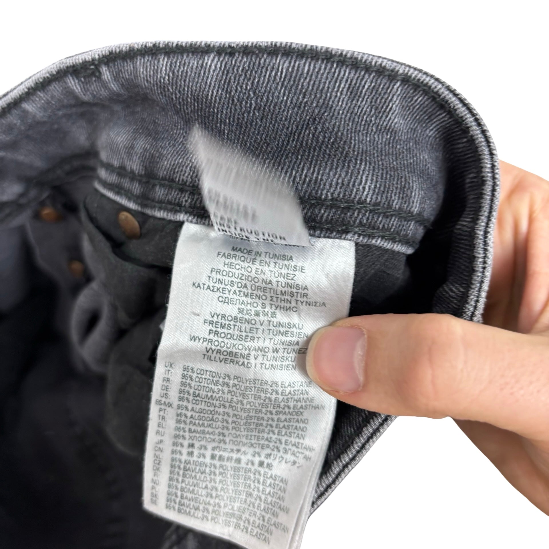 Diesel Sleenker Jeans W32 L32 Mens Grey Skinny Fit Stretch Denim (F)