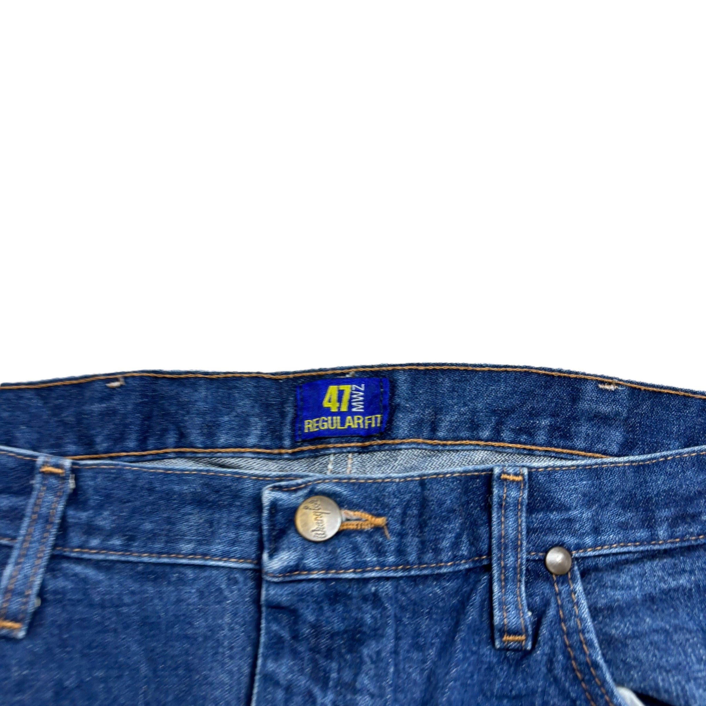 Wrangler Jeans Cowboy Cut W35 L32 Mens Mid Blue 47MWZ Original Fit Denim (E)