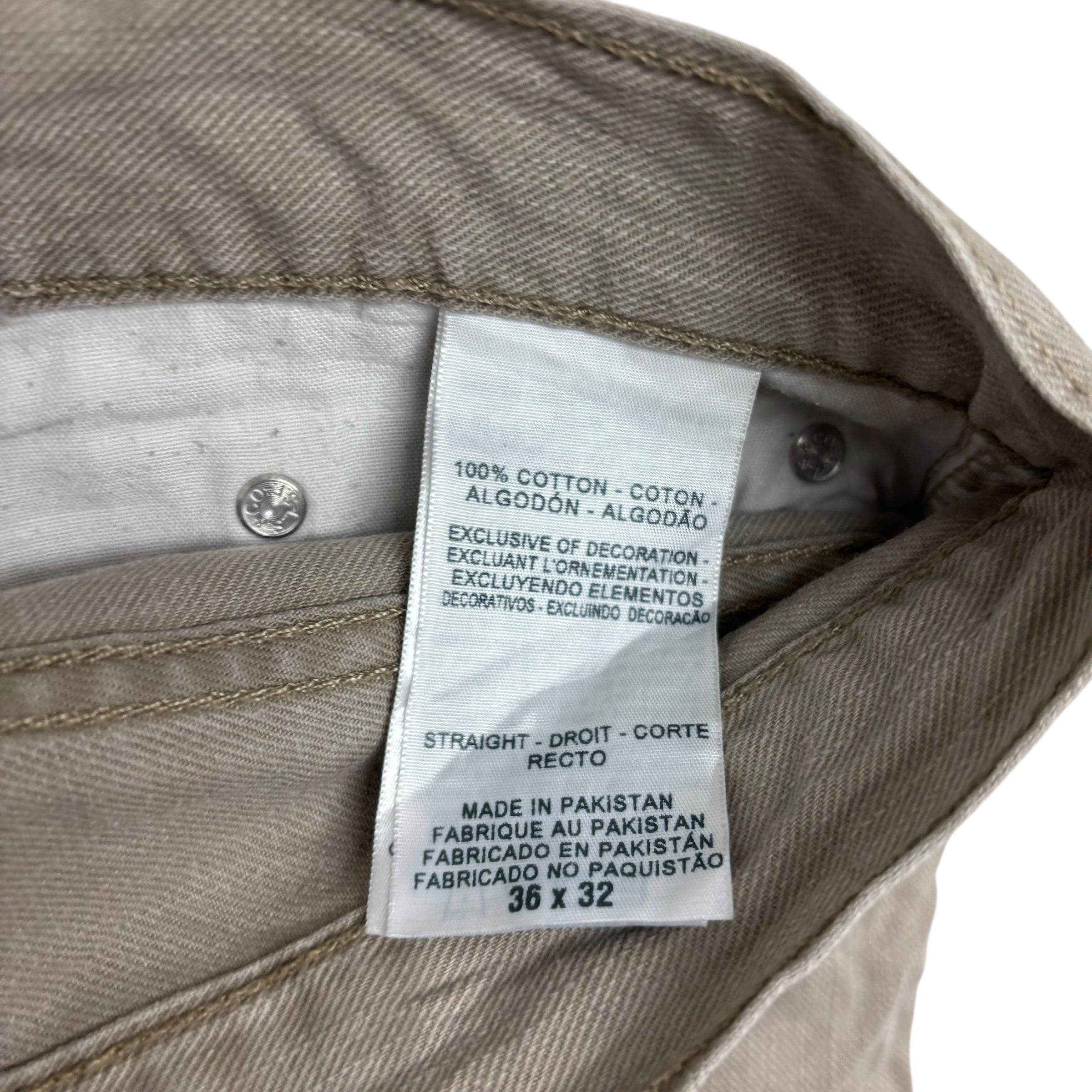 Levis Signature Trousers W36 L32 Mens Grey Relaxed Straight Vintage Pants