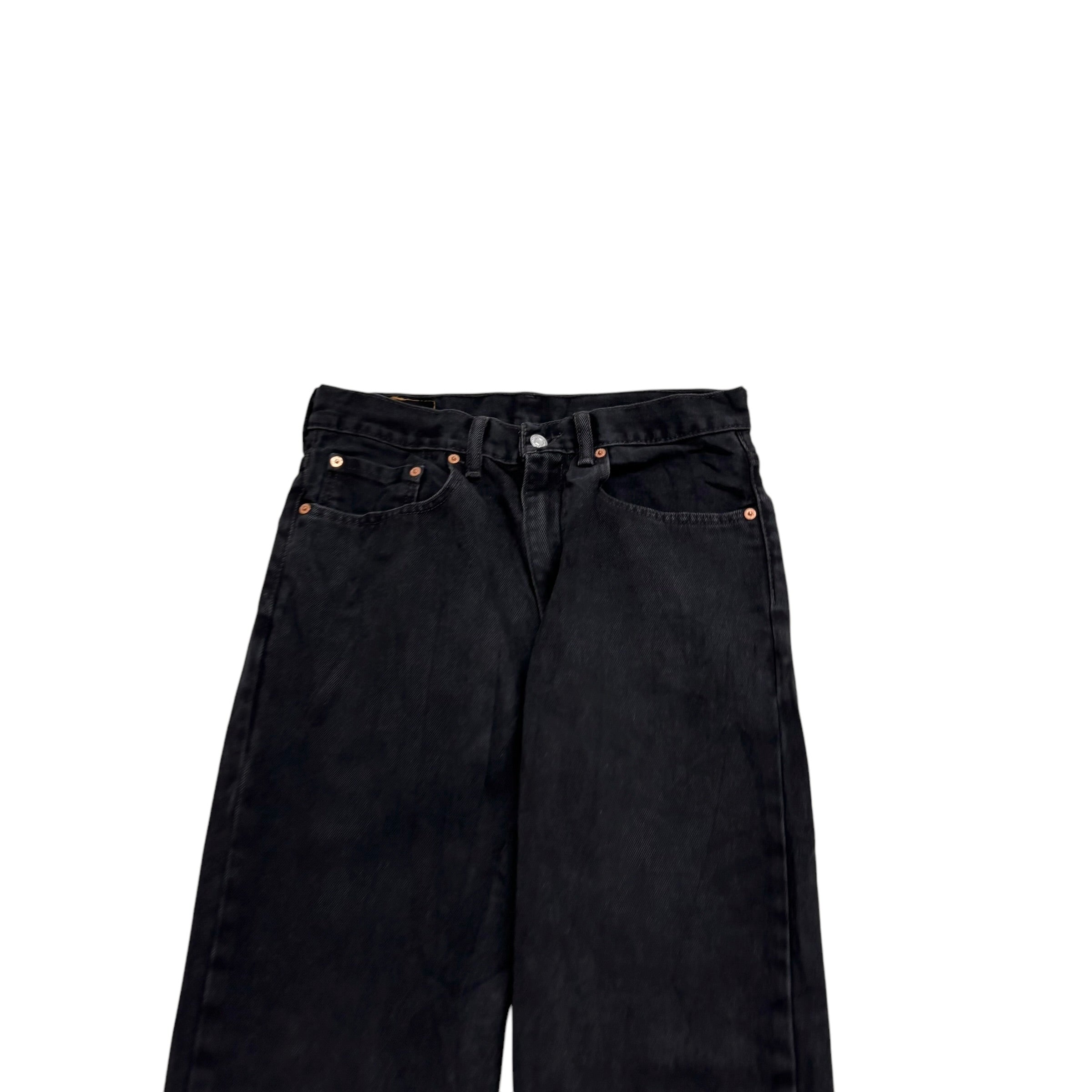 Levis 550 Jeans W31 L30 Mens Black Relaxed Straight Fit Denim (E)