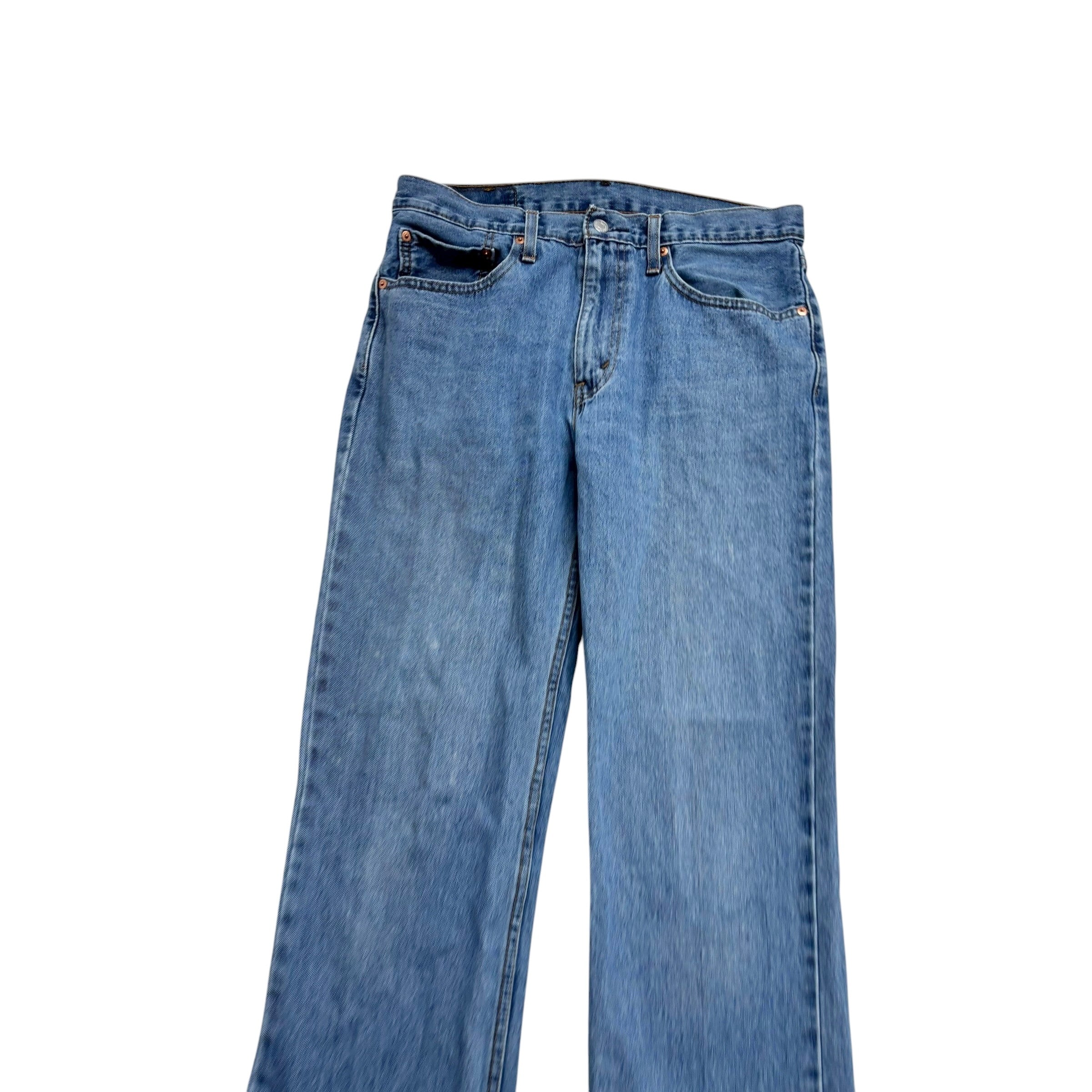 Levis 516 Jeans W34 L34 Mens Light Blue Slim Straight Fit Denim