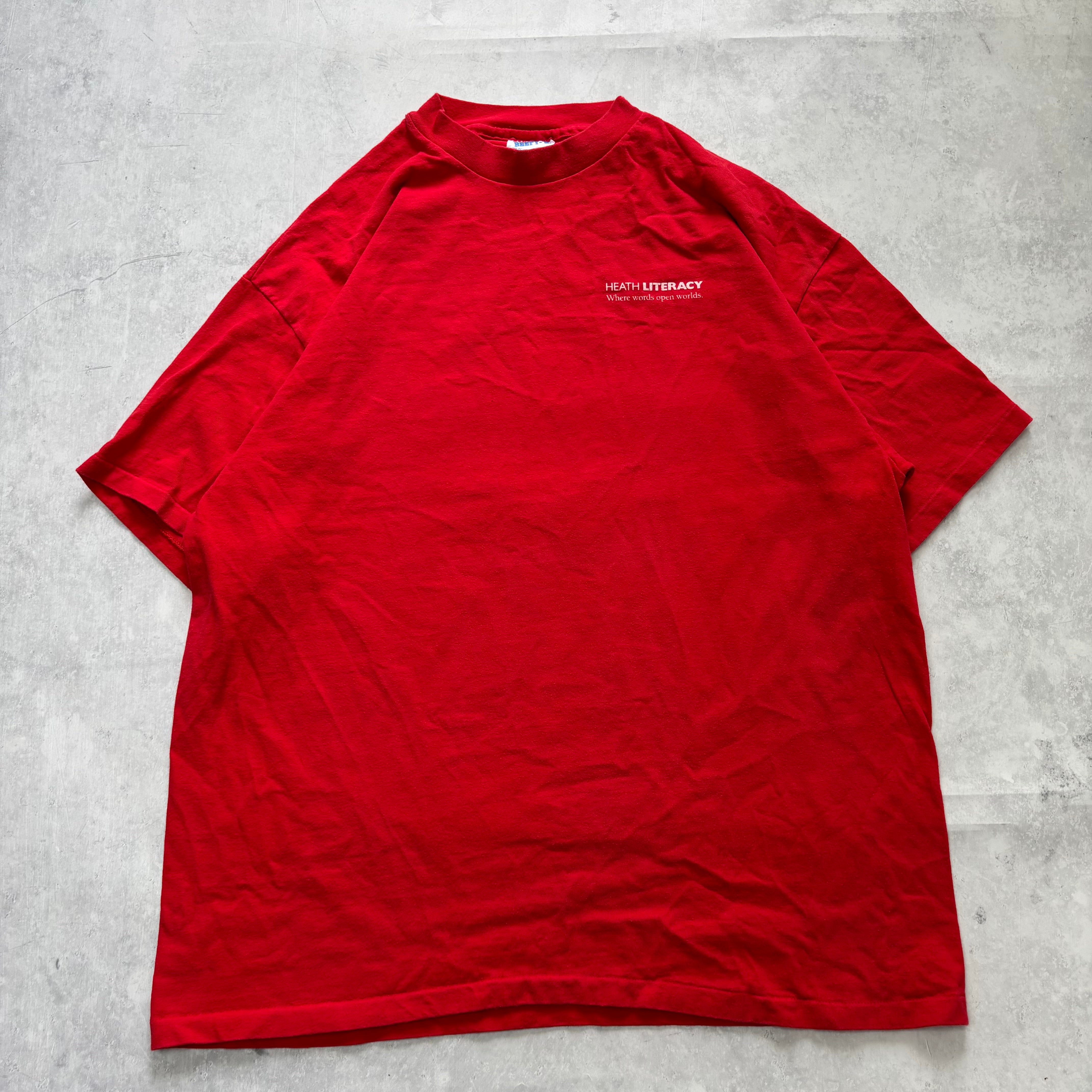 Vintage T Shirt Mens XL Red Single Stitch Graphic Print 90s USA (E)