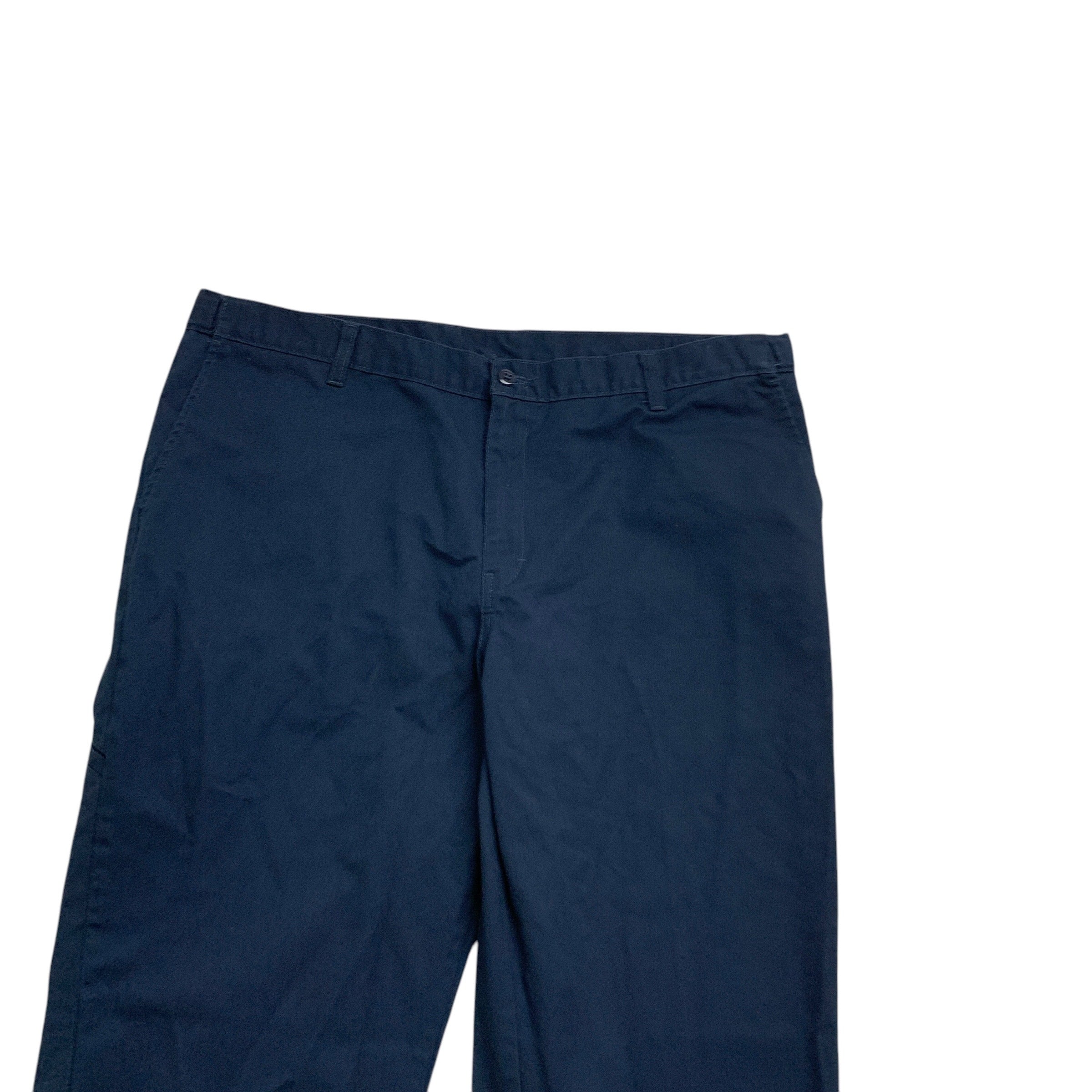 Dickies Trousers W40 L30 Mens Navy Blue Pants Regular Straight Fit (E)