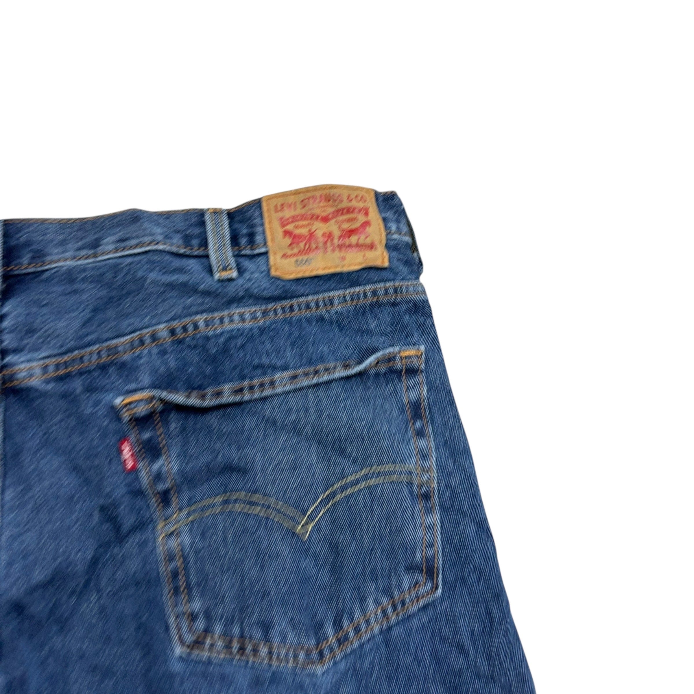 Levis 550 Jeans W44 L32 Mens Mid Blue Baggy Relaxed Straight Fit Denim