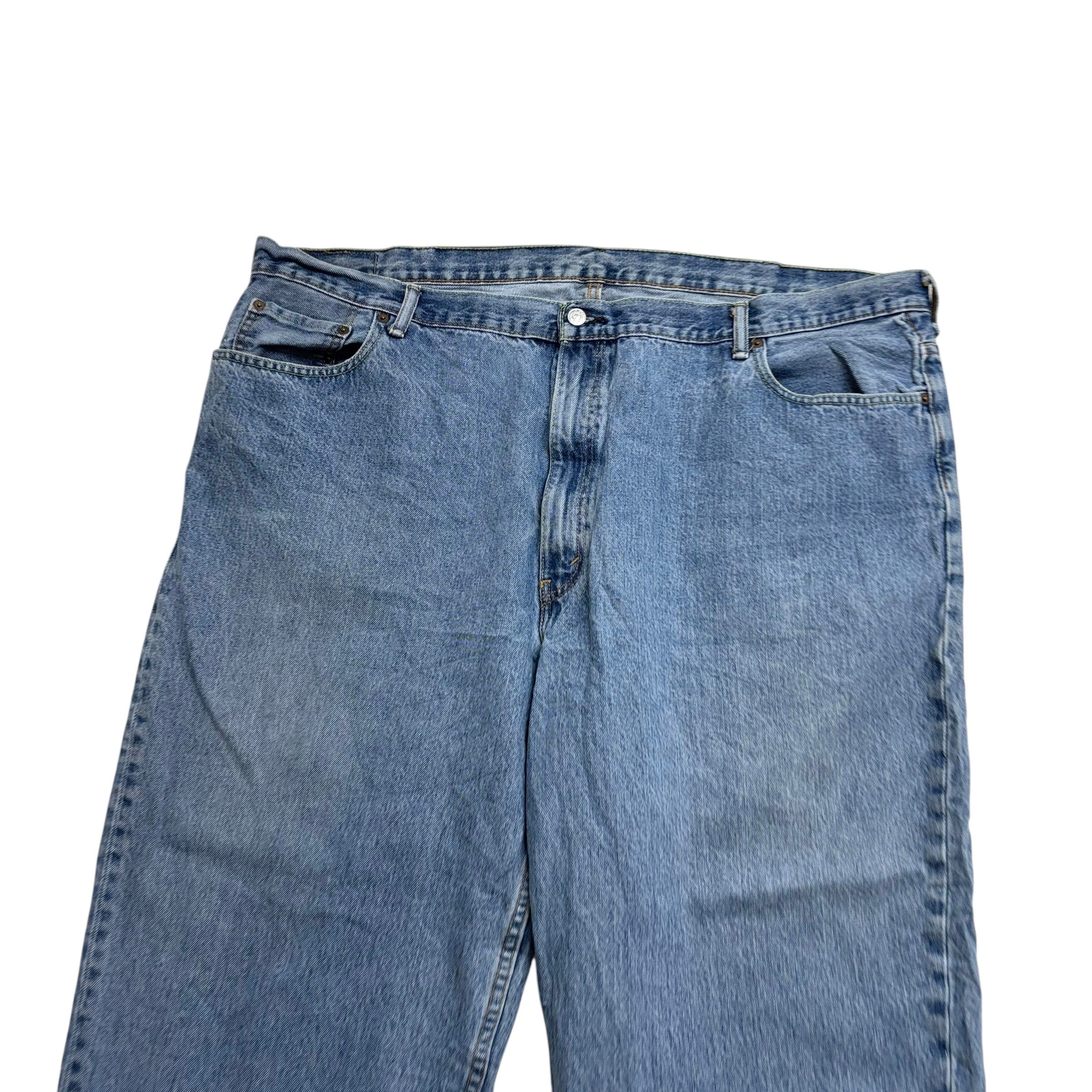 Levis 560 Jeans W48 L25 Mens Light Blue Baggy Relaxed Comfort Fit Denim