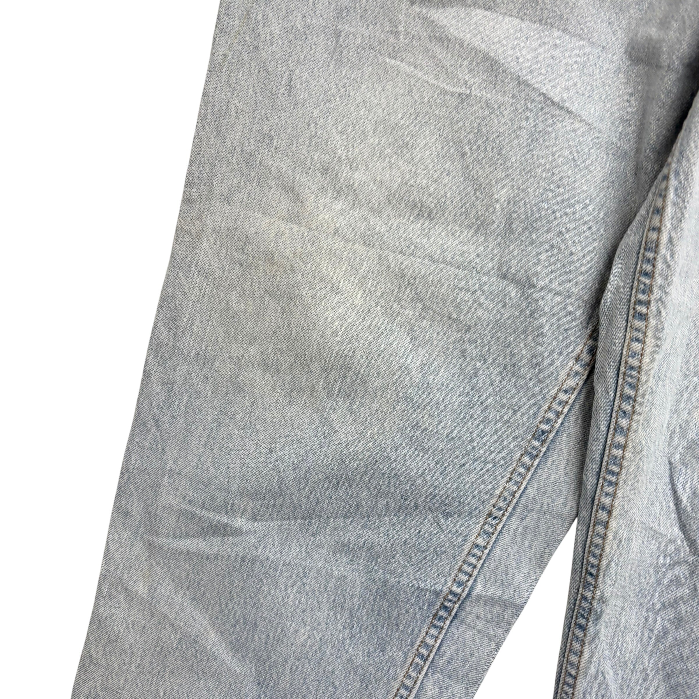 Levis 560 Jeans W38 L32 Mens Light Blue Relaxed Tapered Vintage Denim (F)