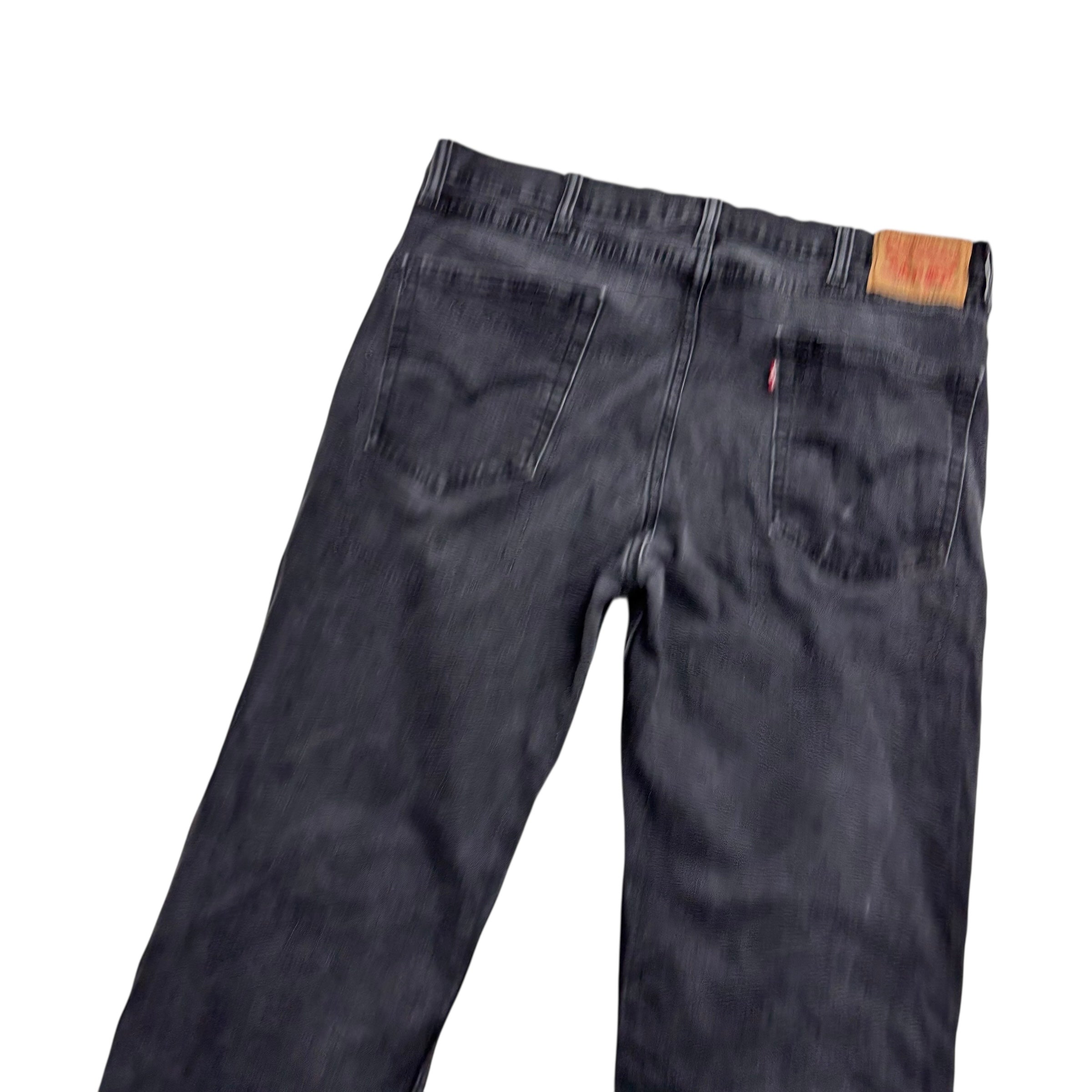 Levis 514 Jeans W36 L31 Mens Black Regular Straight Fit Stretch Denim