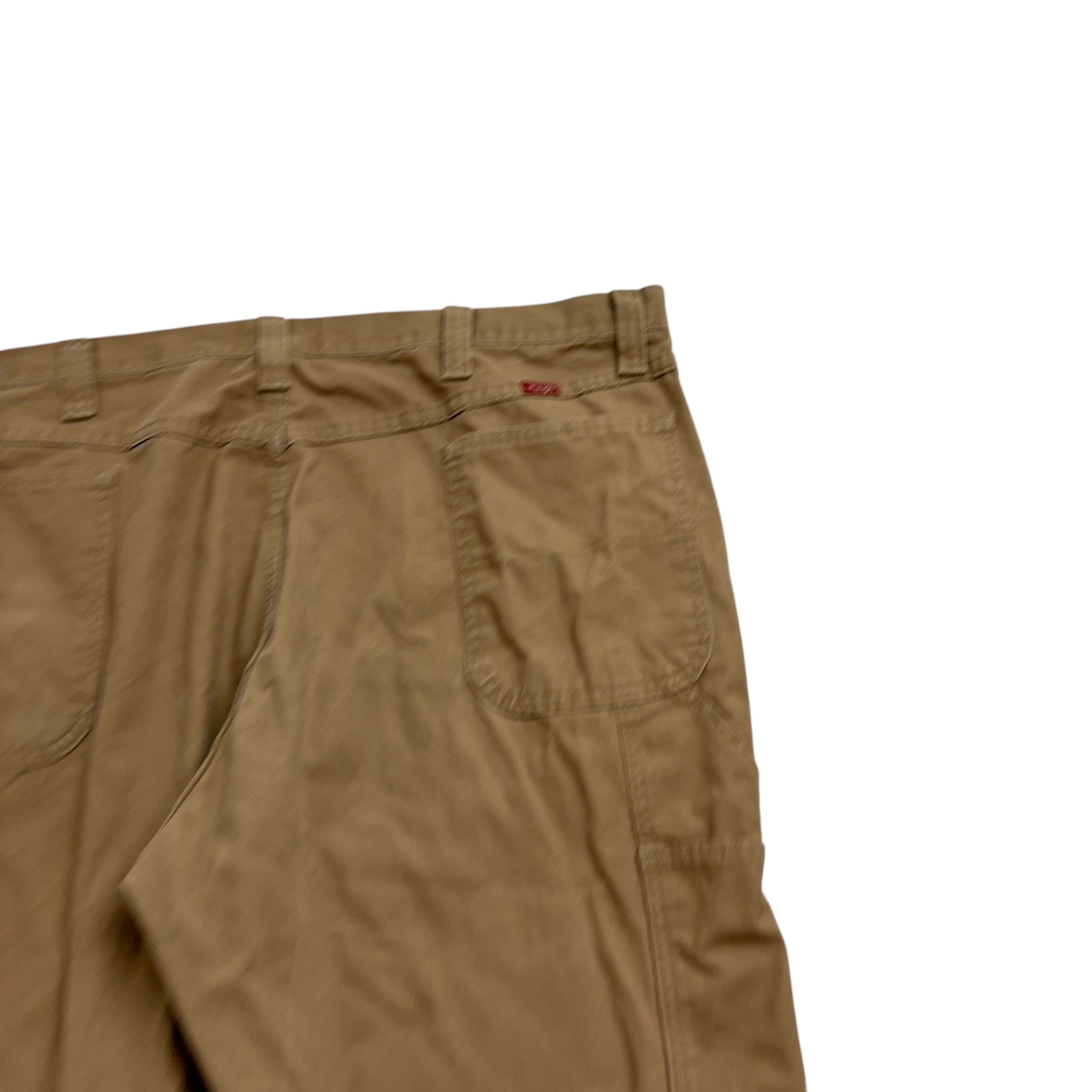 Wrangler Carpenter Pants W44 L32 Mens Tan Relaxed Straight Fit Trousers