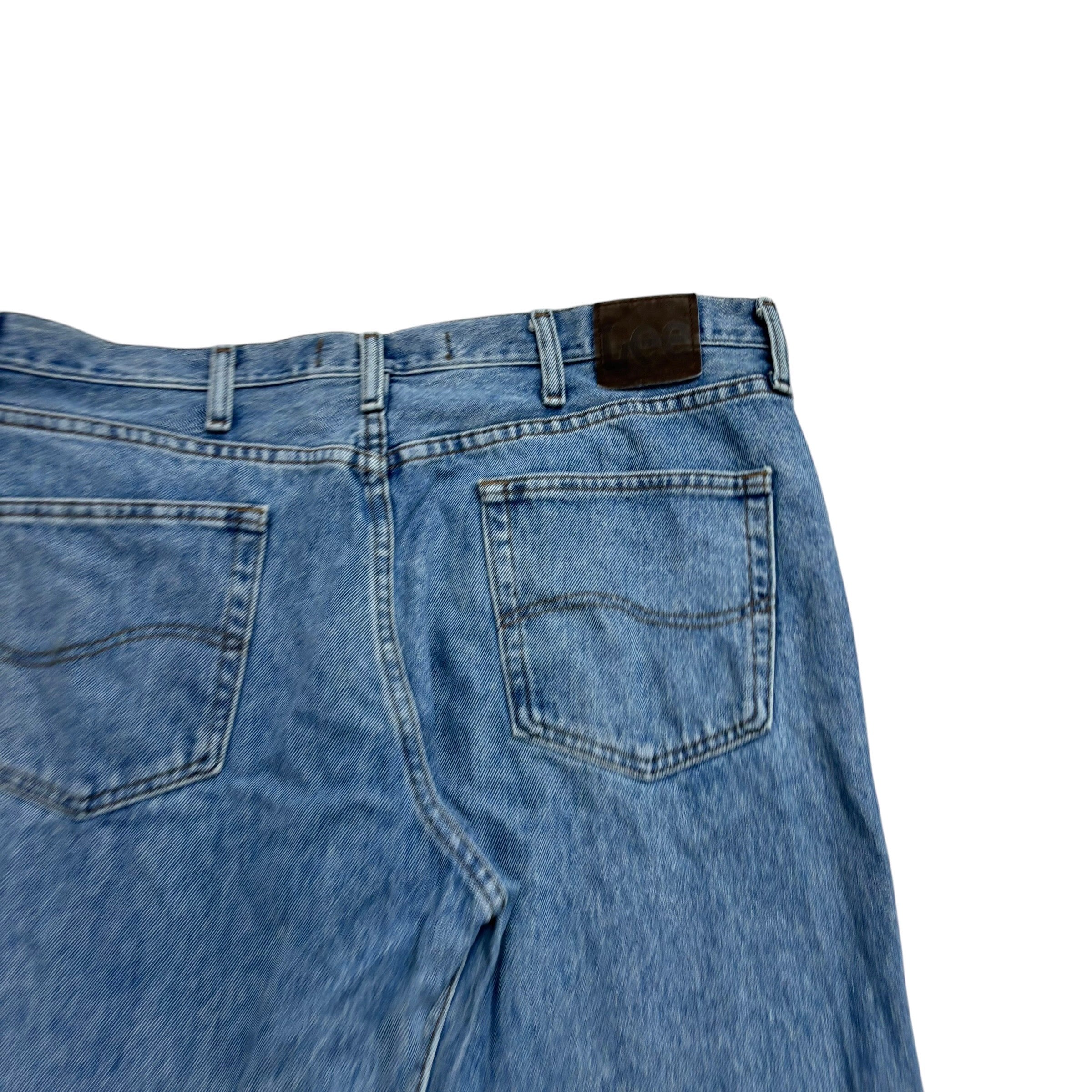 Lee Jeans W38 L29 Mens Light Blue Baggy Relaxed Straight Fit Vintage Denim (E)