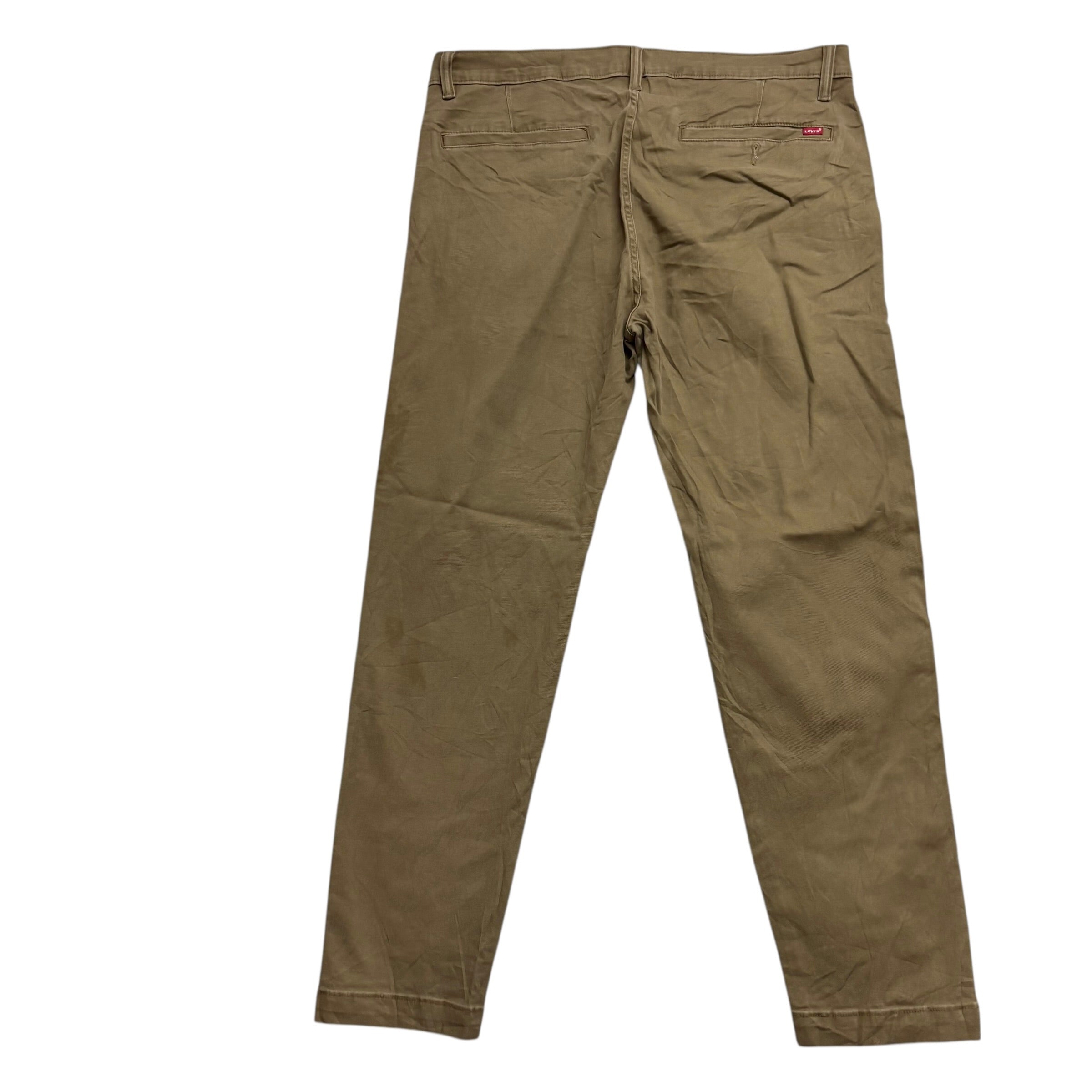 Levis XX Chino Trousers W36 L32 Mens Brown Standard Tapered Fit Stretch