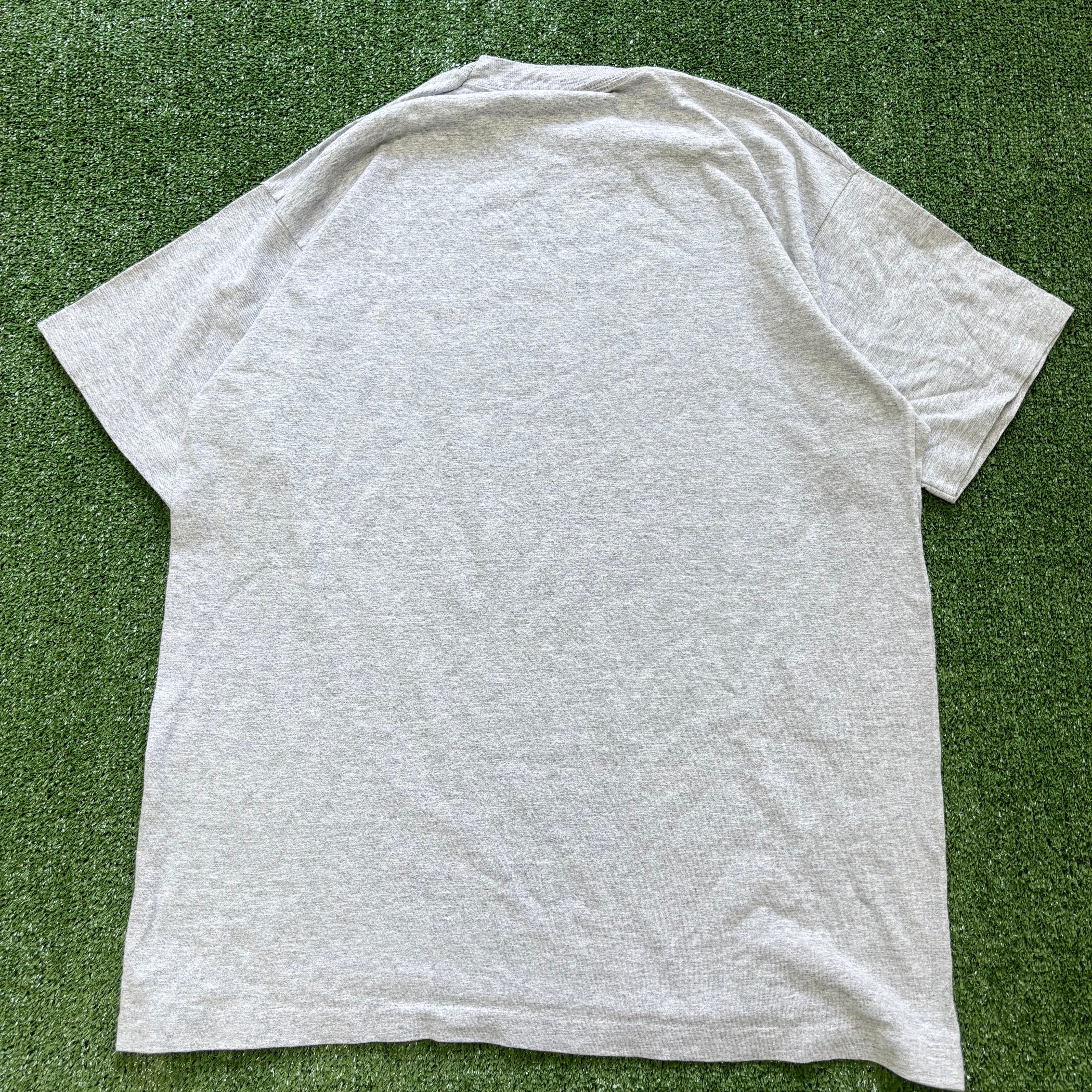 Vintage T Shirt Mens XL Grey Single Stitch Graphic Print 90s USMC Army