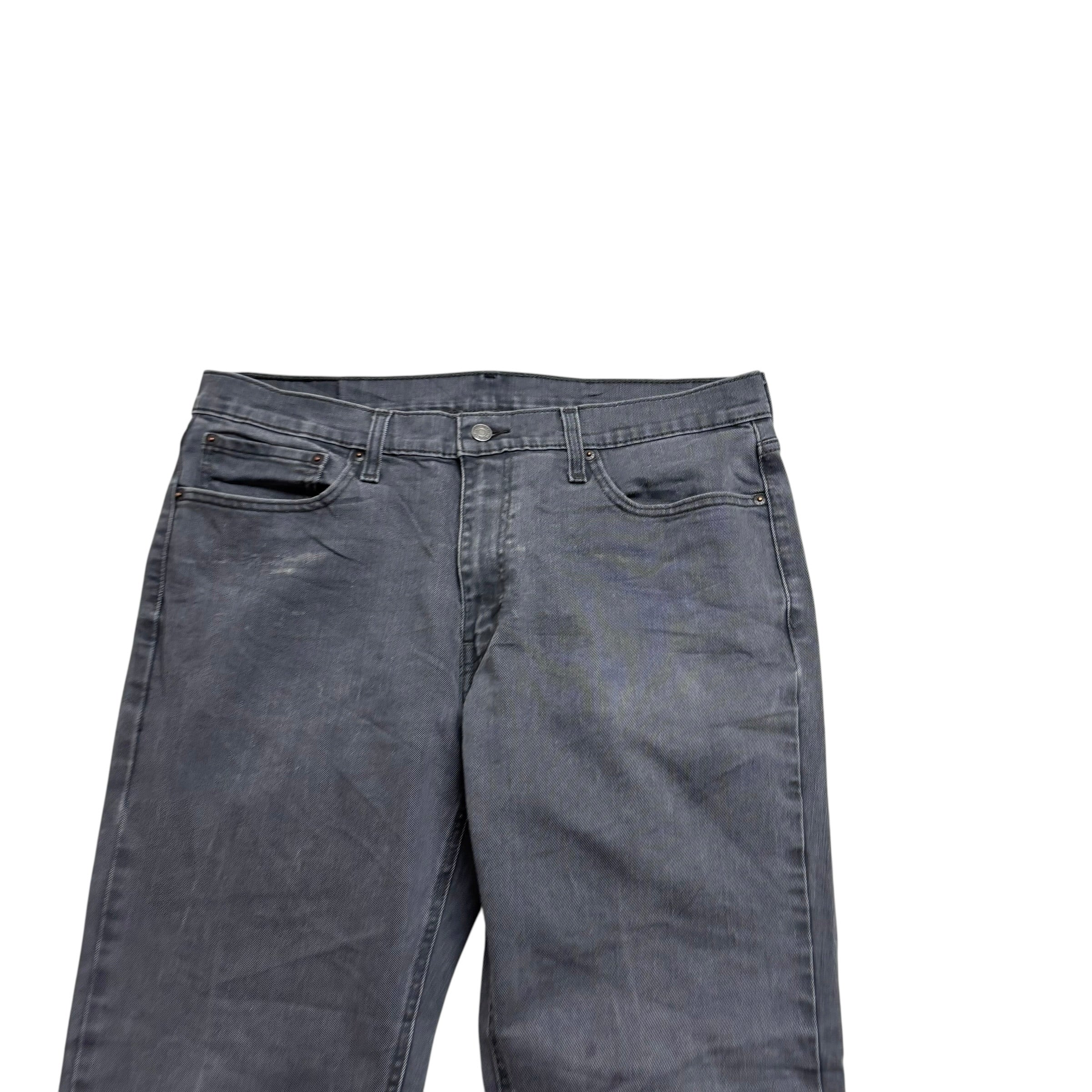 Levis 541 Jeans W36 L32 Mens Grey Athletic Tapered Fit Stretch Denim (F)