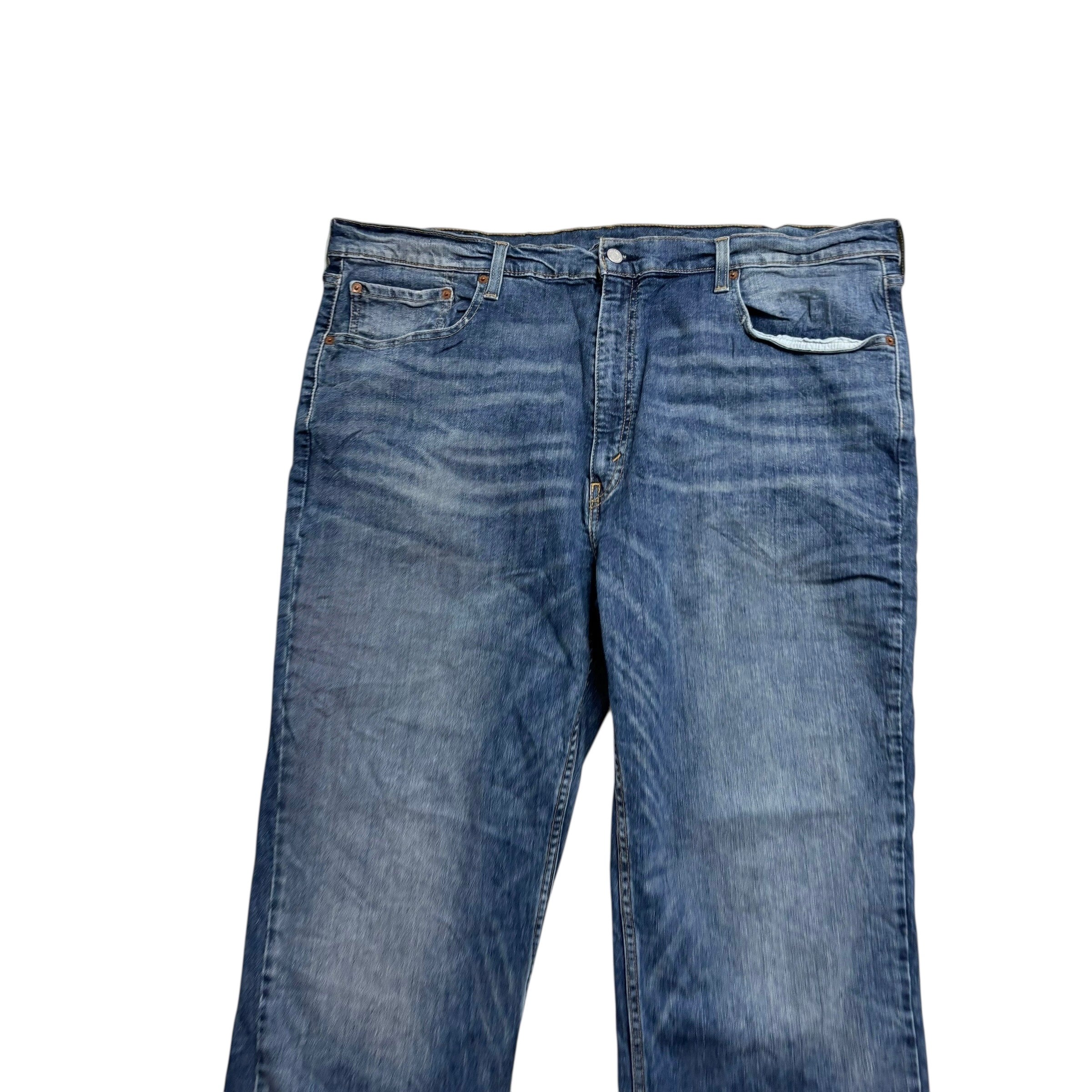 Levis 559 Jeans W44 L30 Mens Mid Blue Relaxed Straight Fit Stretch Denim (E)