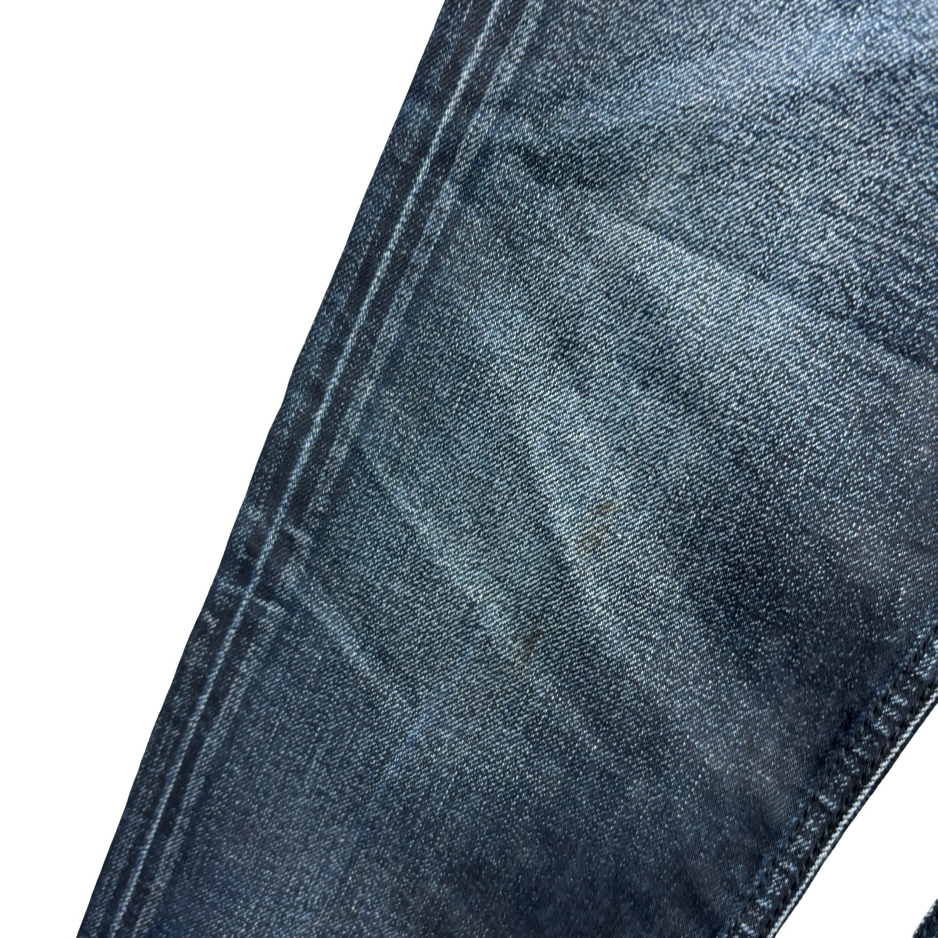 Diesel Tepphar Jeans W28 L32 Mens Navy Blue Slim Carrot Fit Stretch Waxed