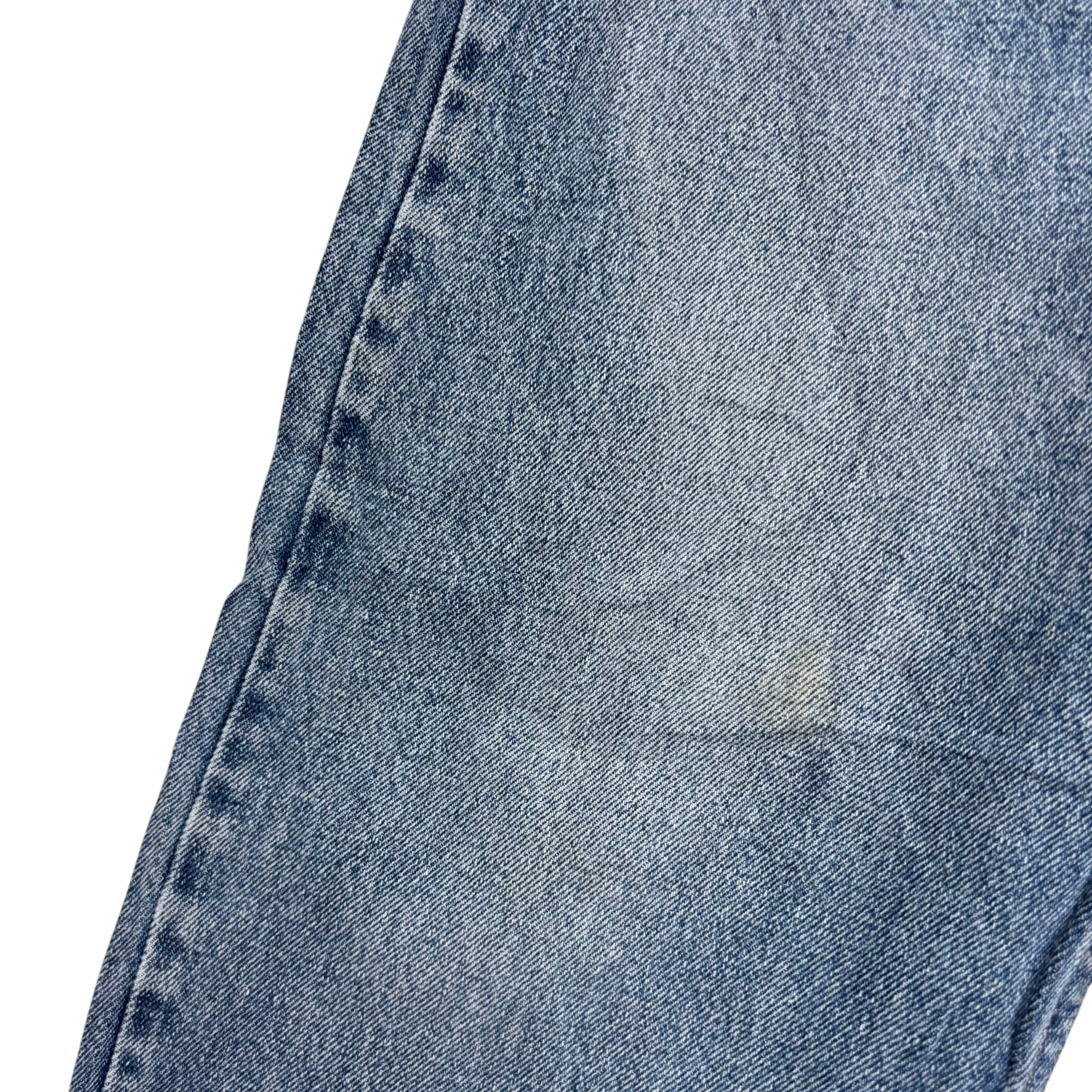 Wrangler Jeans W36 L29 Mens Mid Blue Relaxed Straight Fit Denim (F)