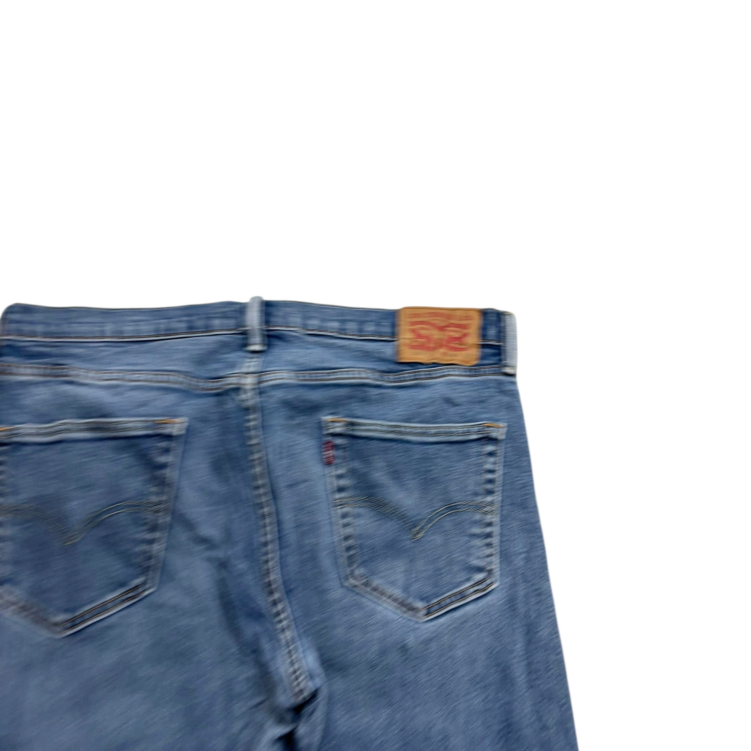 Levis 541 Jeans W34 L30 Mens Mid Blue Athletic Tapered Fit Stretch Denim