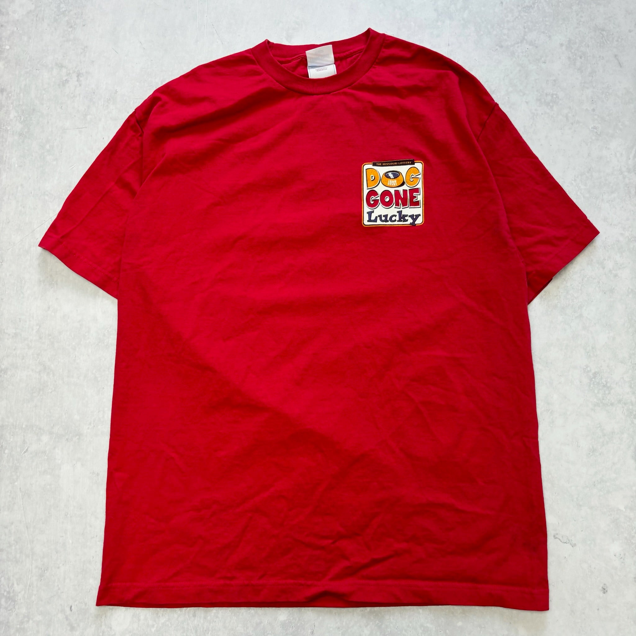 Vintage T Shirt Mens XL Red Graphic Print 00s USA Dog (E)