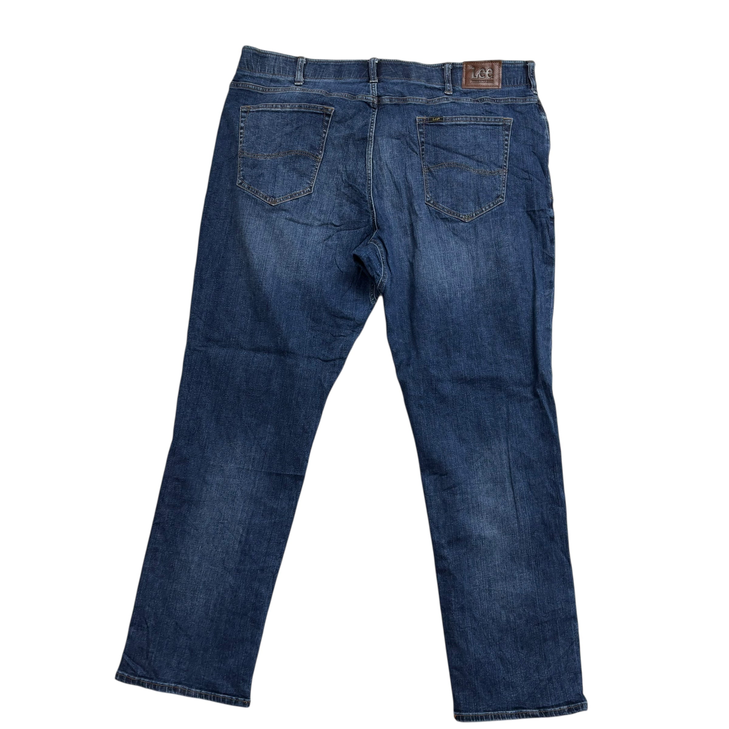 Lee Jeans W44 L32 Mens Dark Blue Regular Tapered Fit Stretch Denim (E)