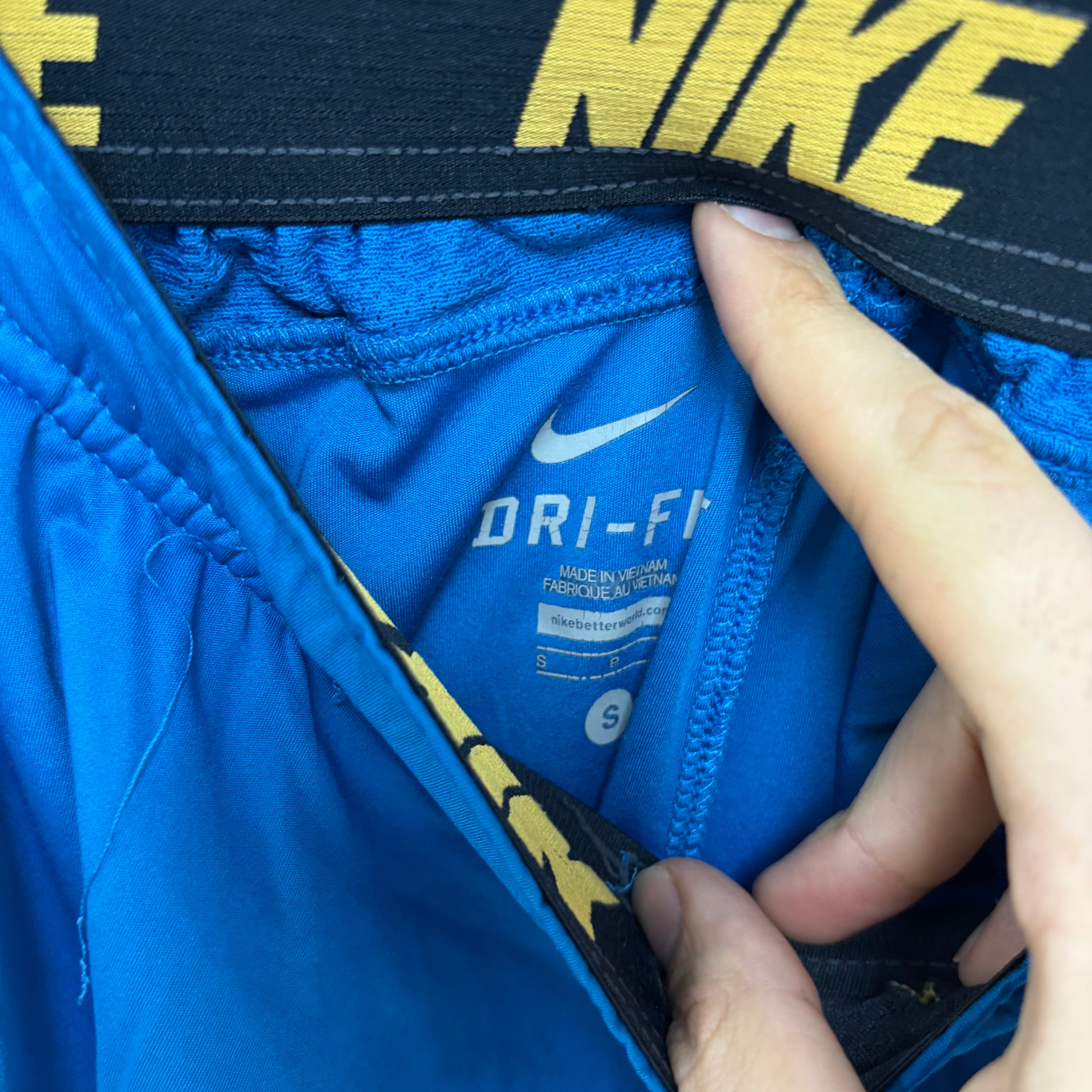 Nike Shorts Mens Small Blue Dri Fit Running Sports Gym Athletic Pockets