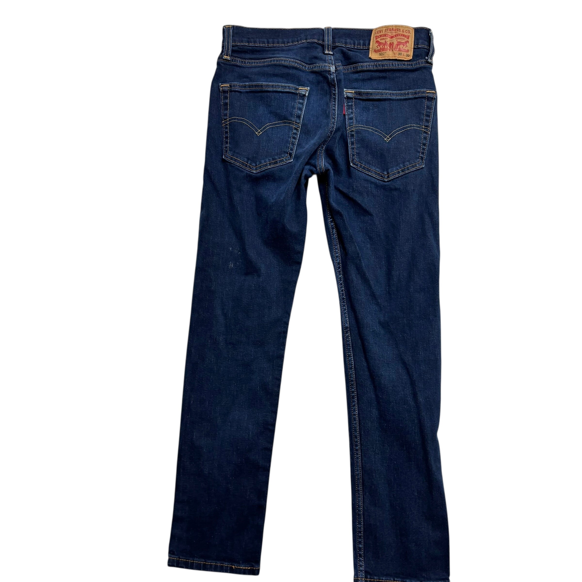 Levis Jeans W30 L28 Mens Dark Blue Slim Tapered Fit Stretch Denim