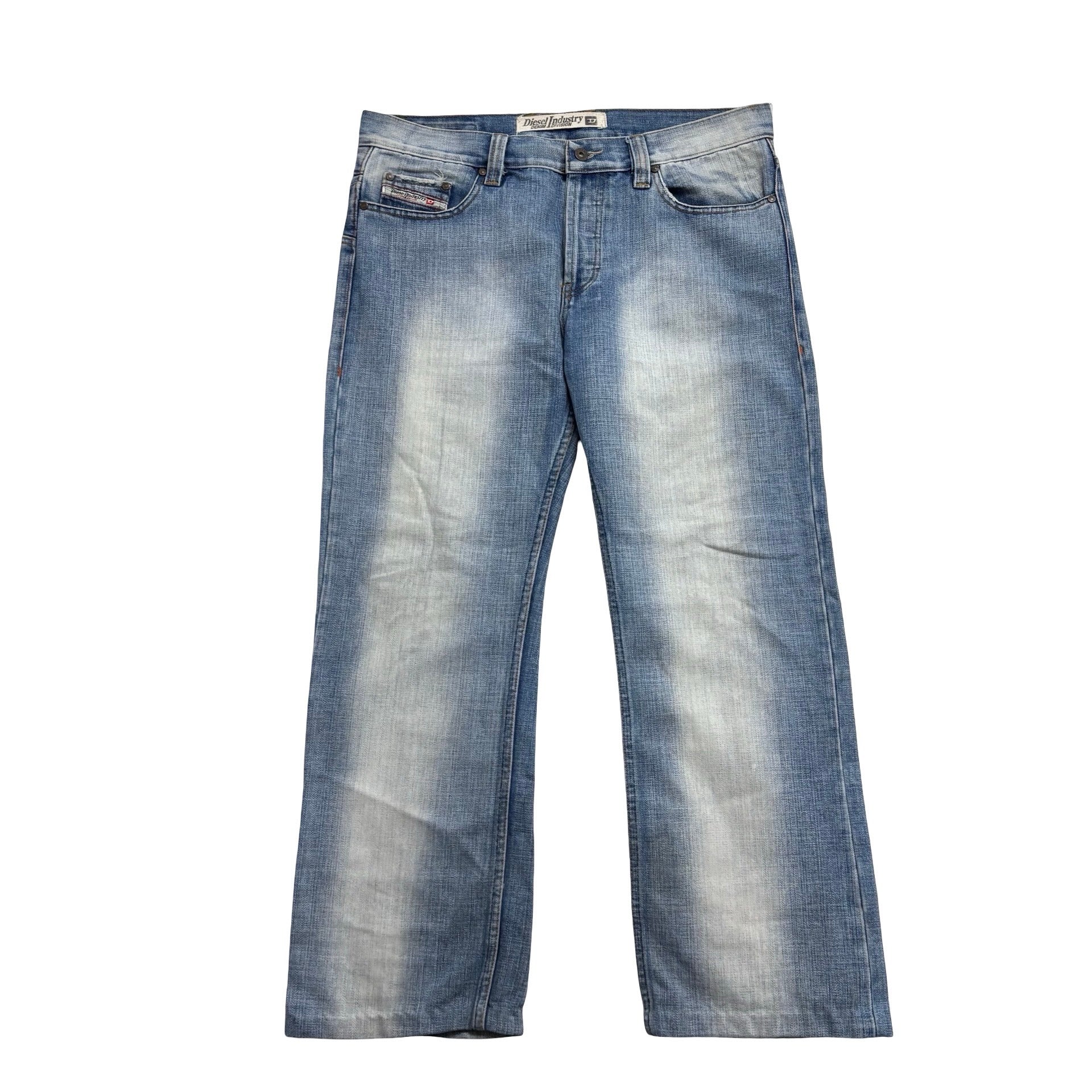 Diesel Roody Jeans W36 L29 Mens Mid Blue Relaxed Baggy Fit Vintage Y2K (E)