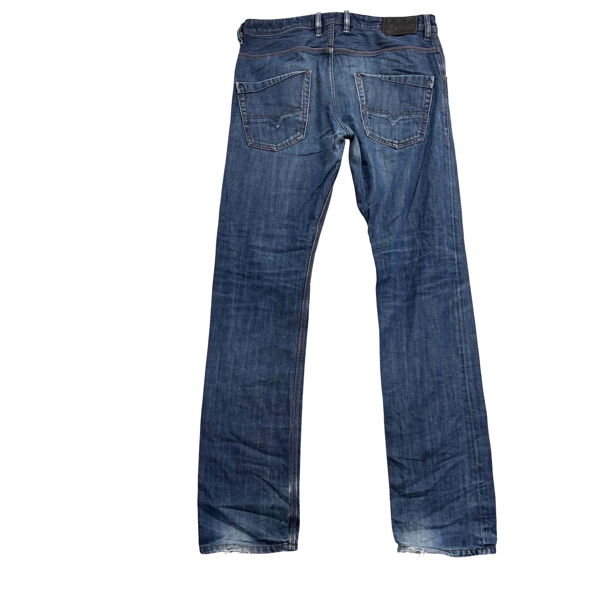 Diesel Krooley Jeans W31 L34 Mens Dark Blue Slim Carrot Fit Denim