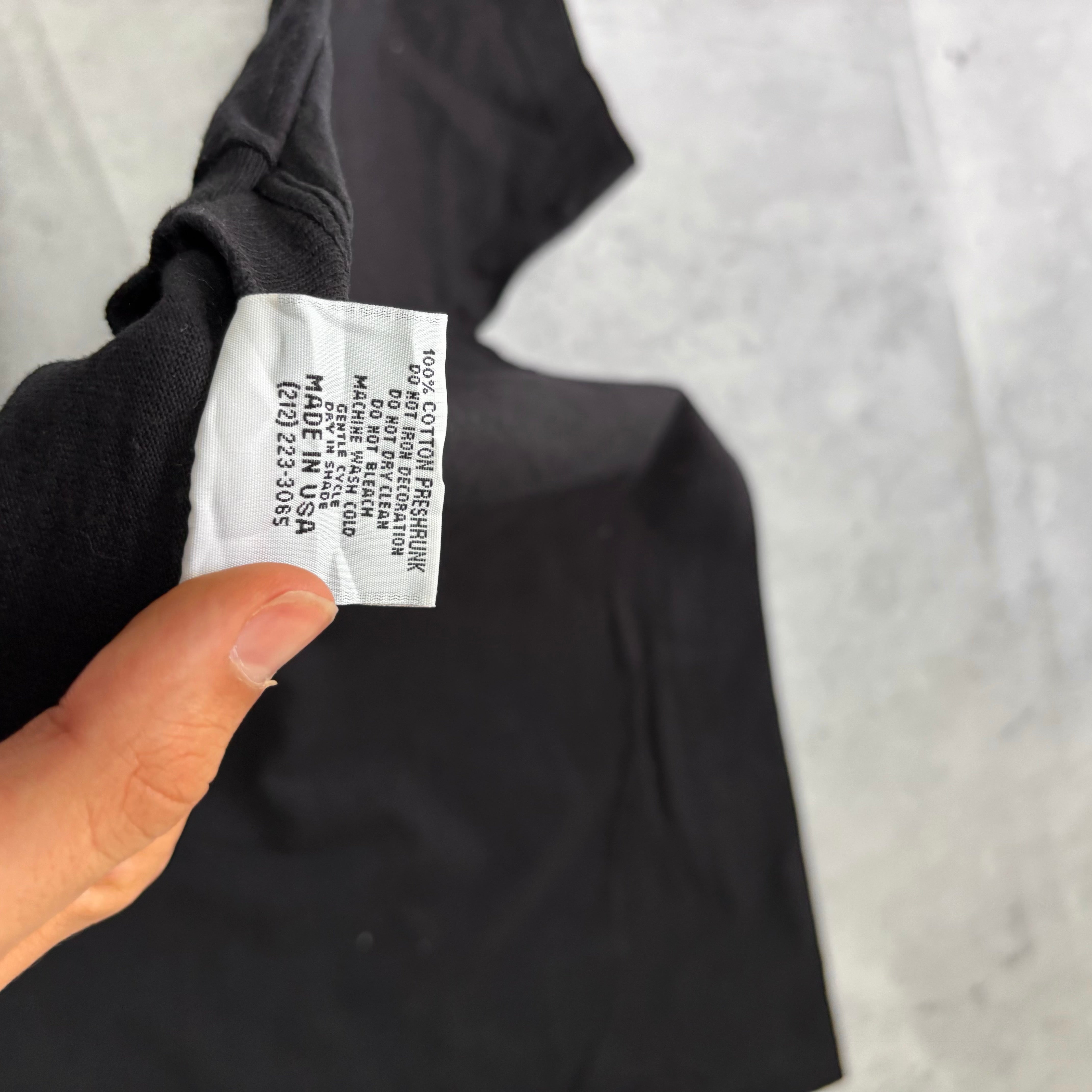 Vintage T Shirt Mens Small Black Single Stitch Graphic Print 90s Bird Nature (E)