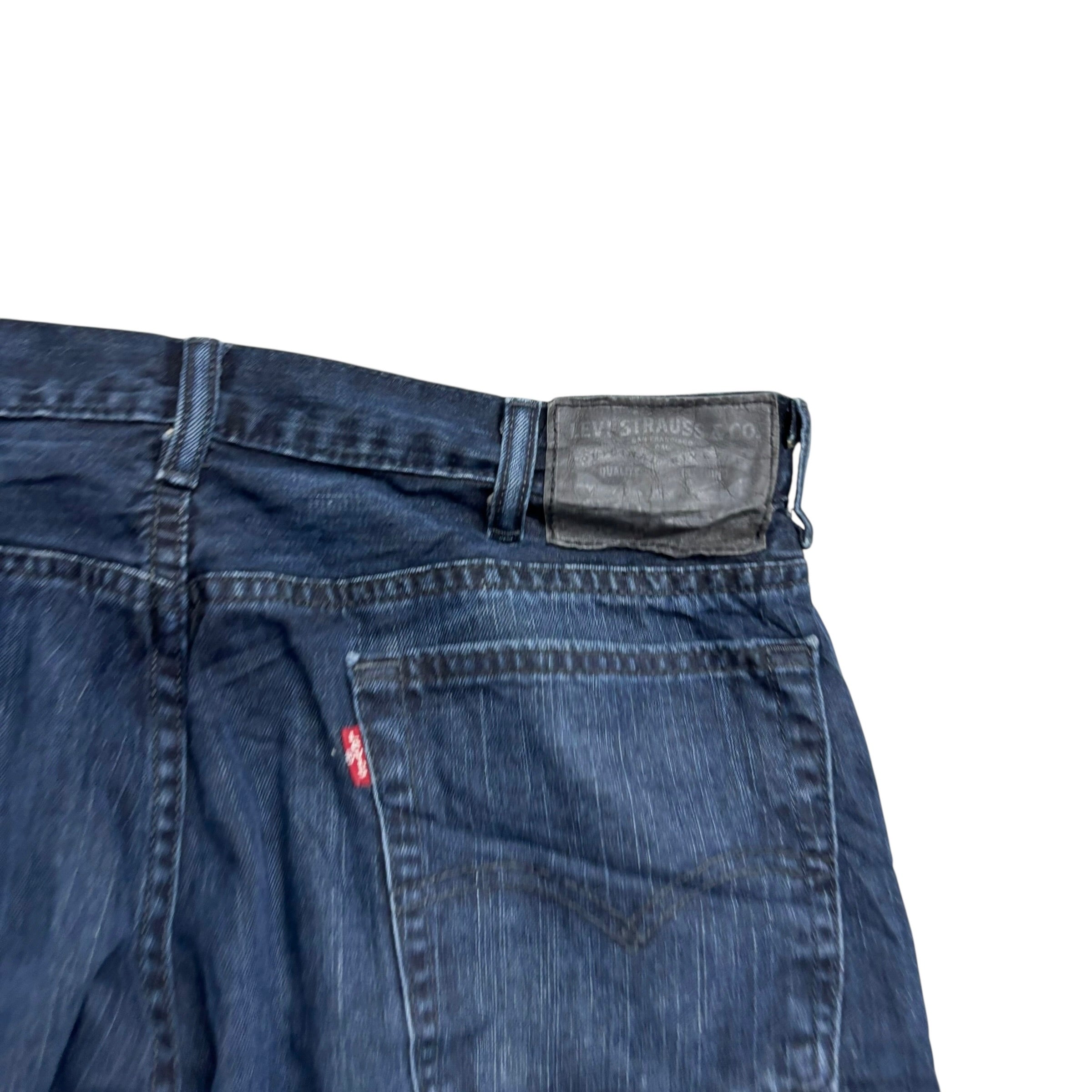 Levis 517 Jeans W36 L36 Mens Navy Blue Regular Bootcut Fit Denim (E)