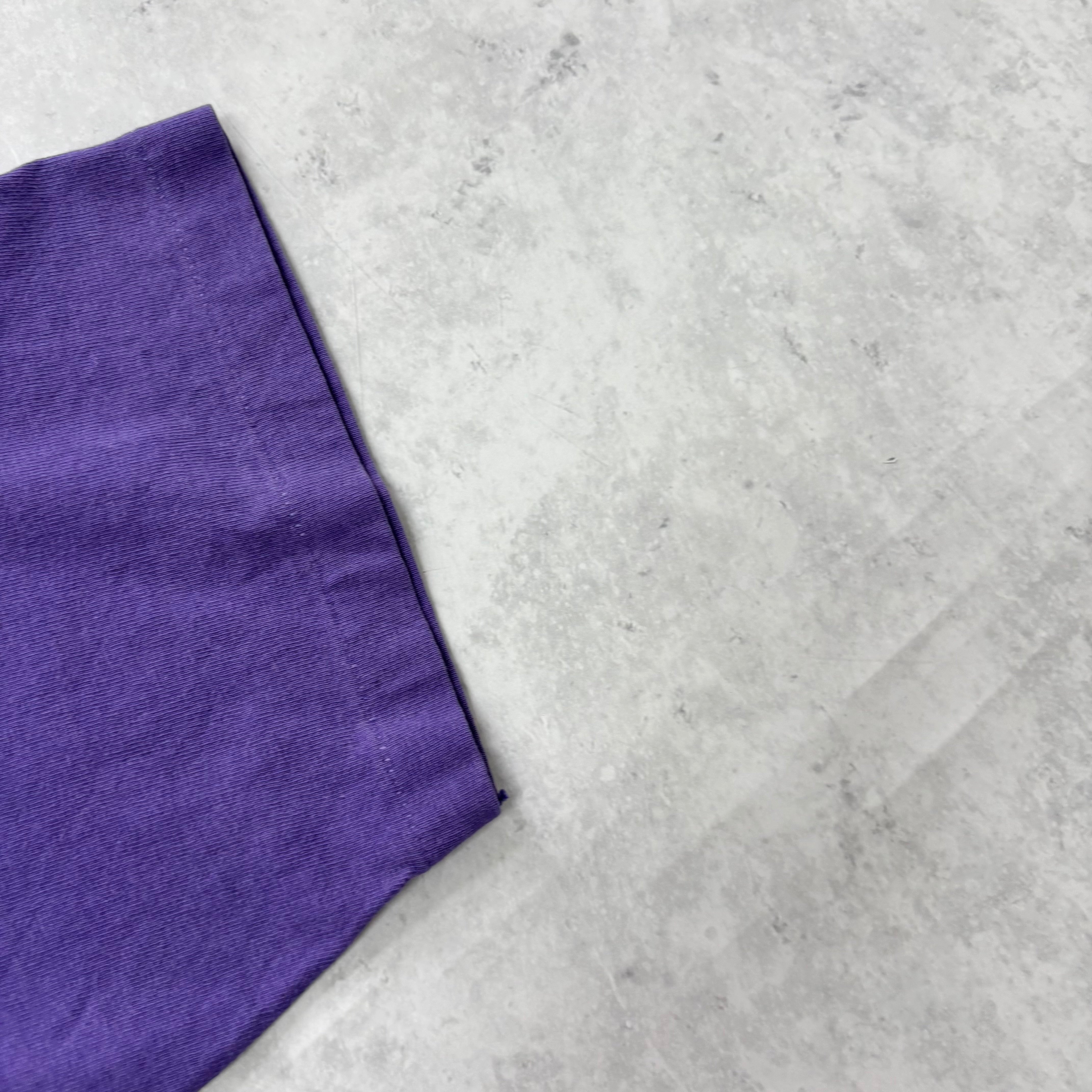Vintage T Shirt Mens Medium Purple Single Stitch Graphic Print 90s Tourist (E)