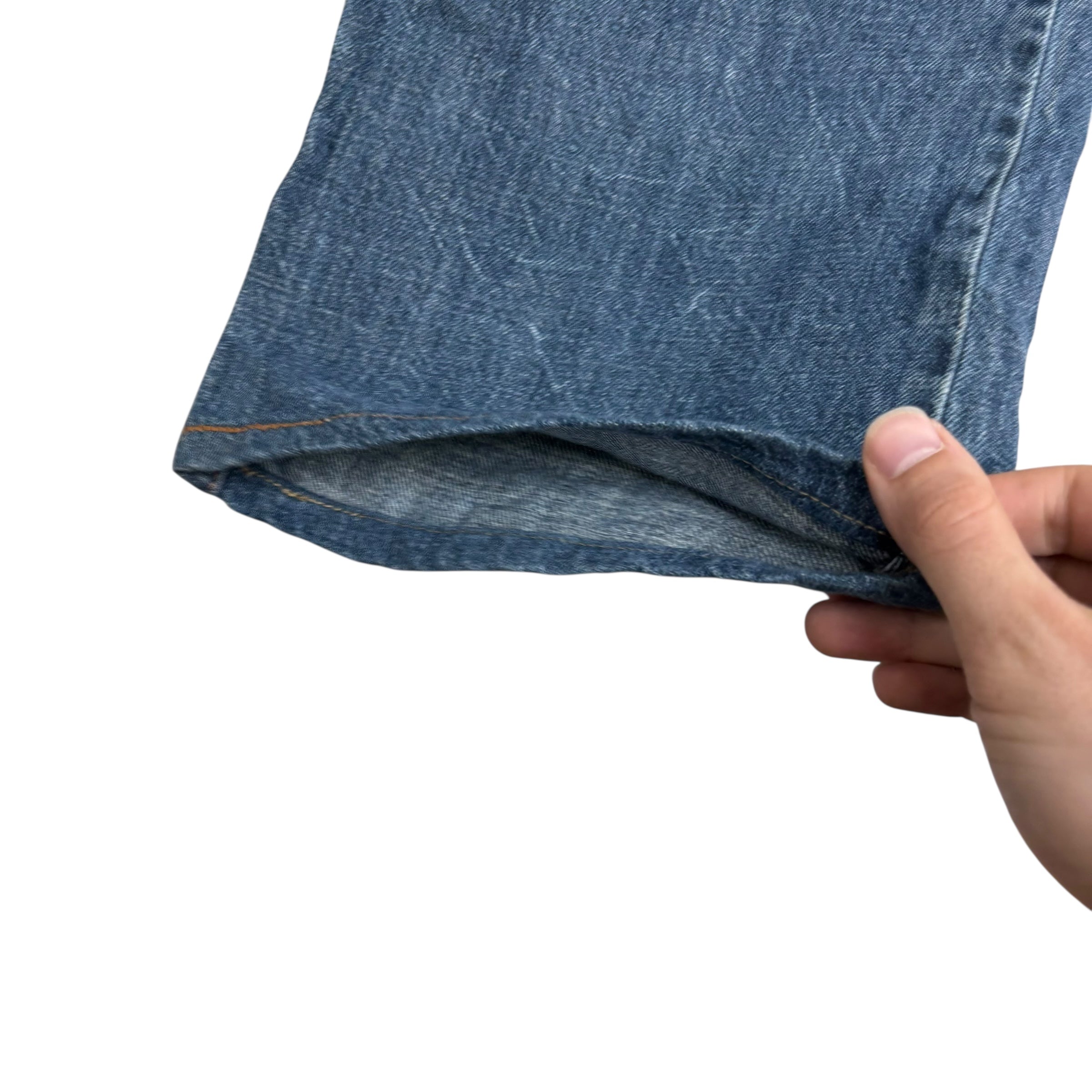 Levis 539 Jeans W34 L28 Mens Mid Blue Baggy Relaxed Straight Vintage Denim (E)