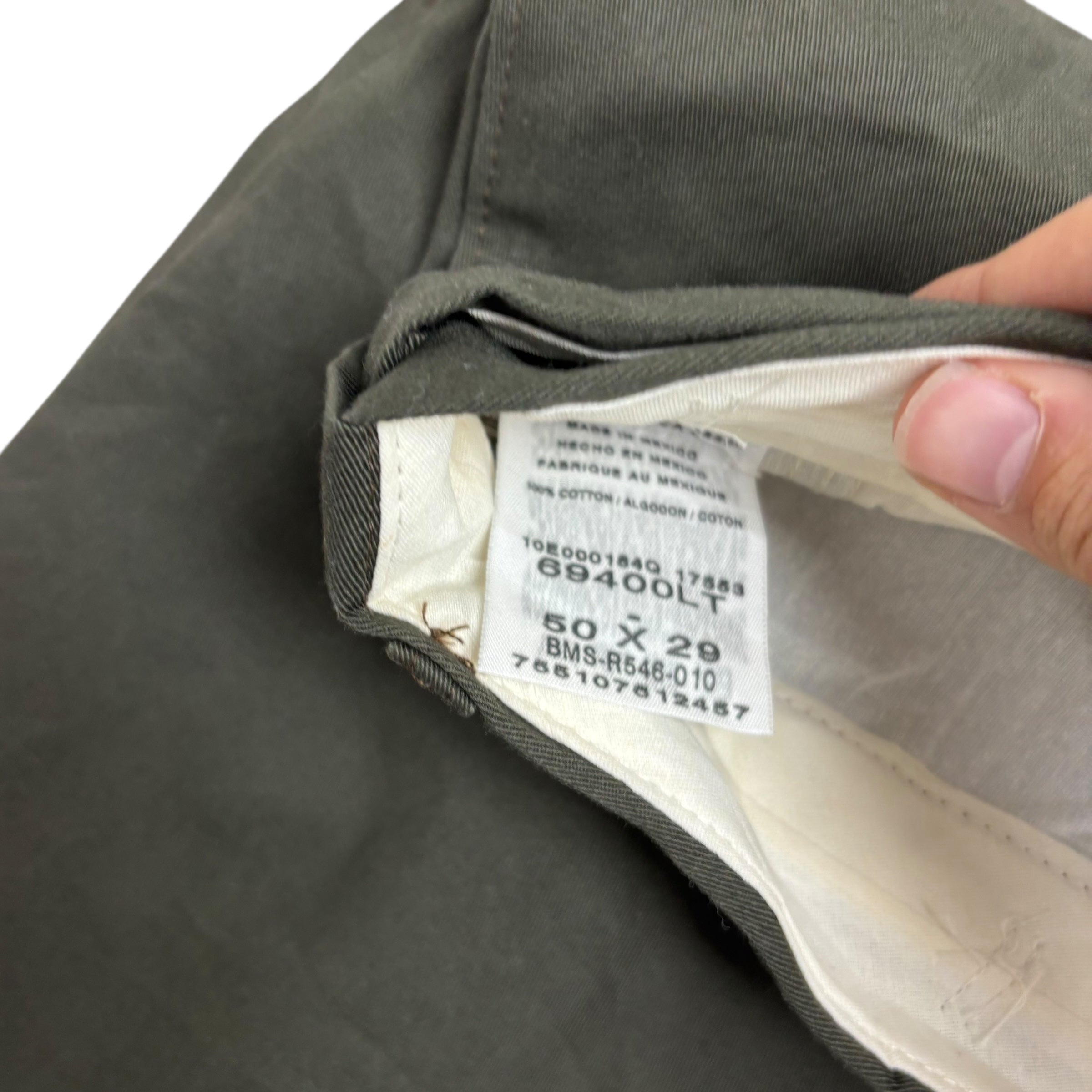 Wrangler Trousers W50 L29 Mens Green Relaxed Straight Fit Vintage Pants (E)