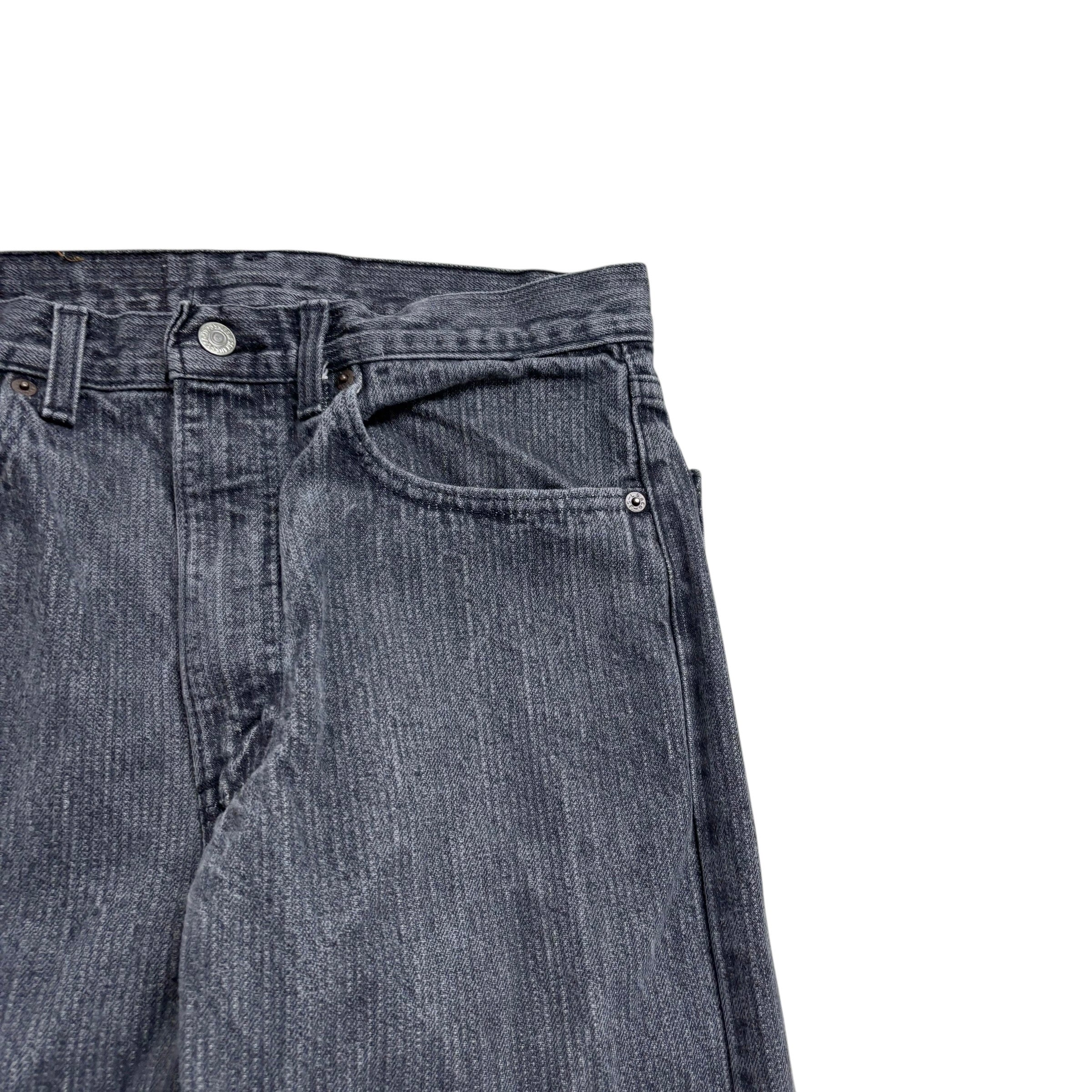 Levis 505 Jeans W31 L34 Mens Grey Slim Straight Fit Made In USA Vintage 80s