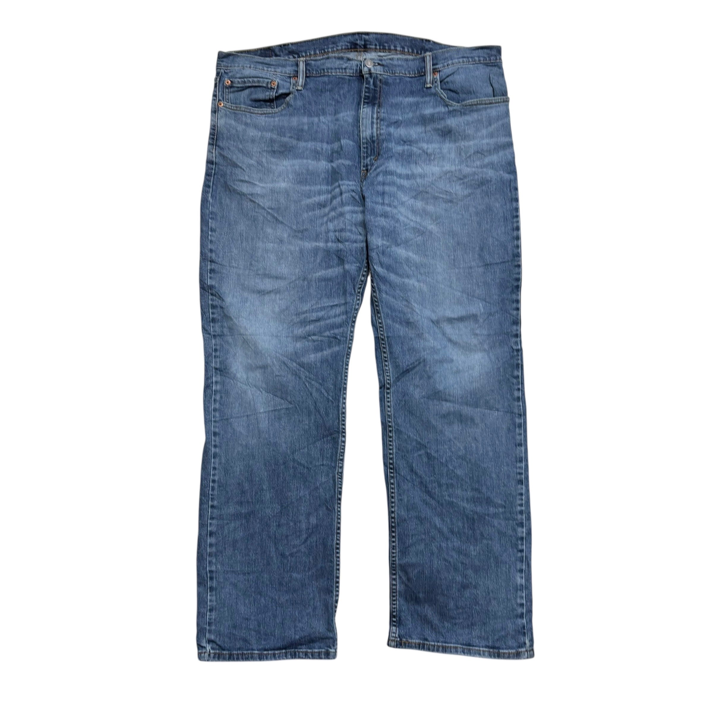 Levis 559 Jeans W44 L32 Mens Mid Blue Baggy Relaxed Straight Fit Stretch Denim