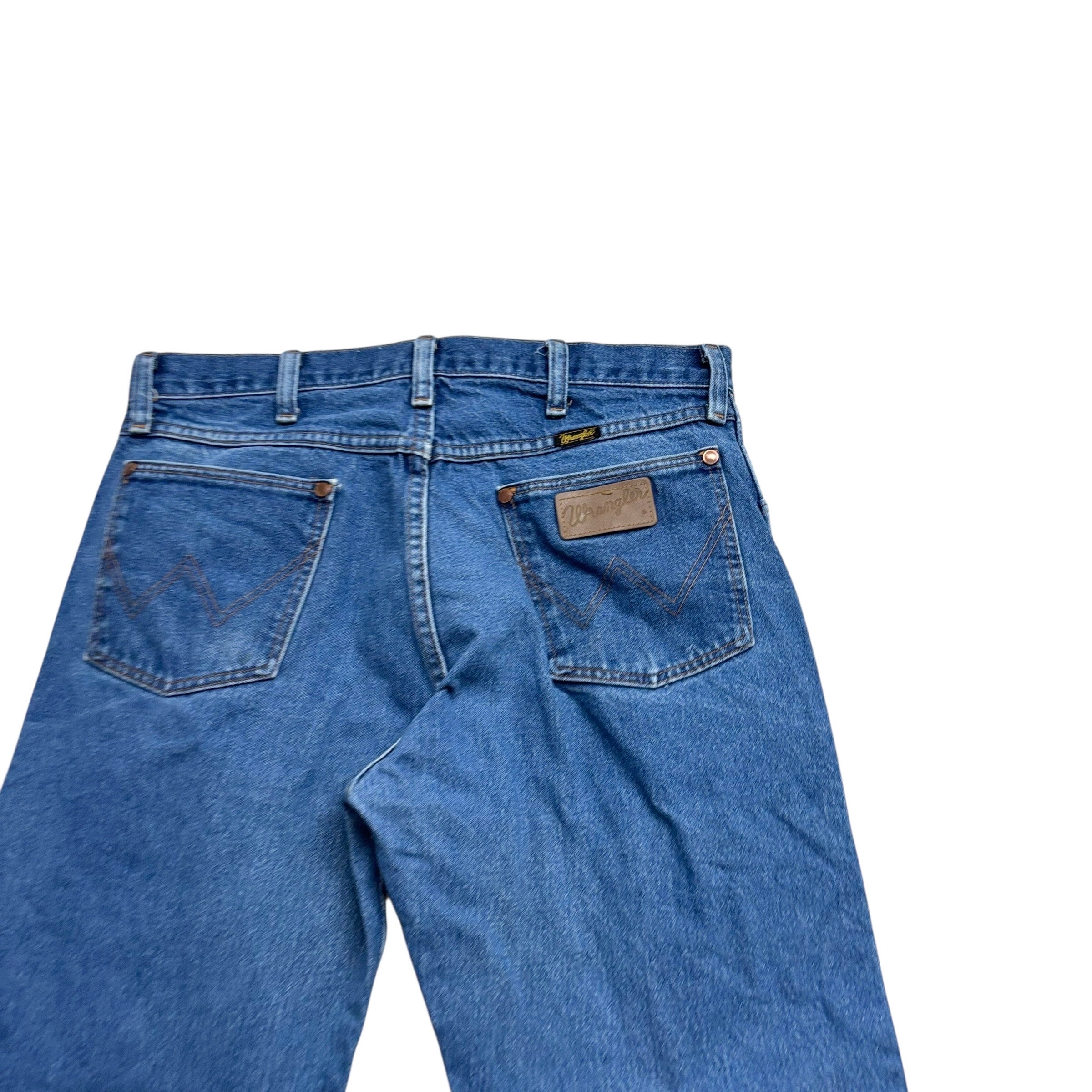 Wrangler Jeans Cowboy Cut W32 L30 Mens Mid Blue 13MWZ Vintage USA Made (F)